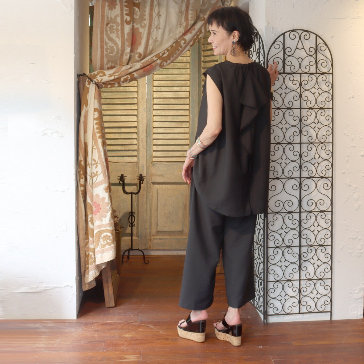 ルティア 接触冷感・ＵＶカット スリット入り クールチュニック