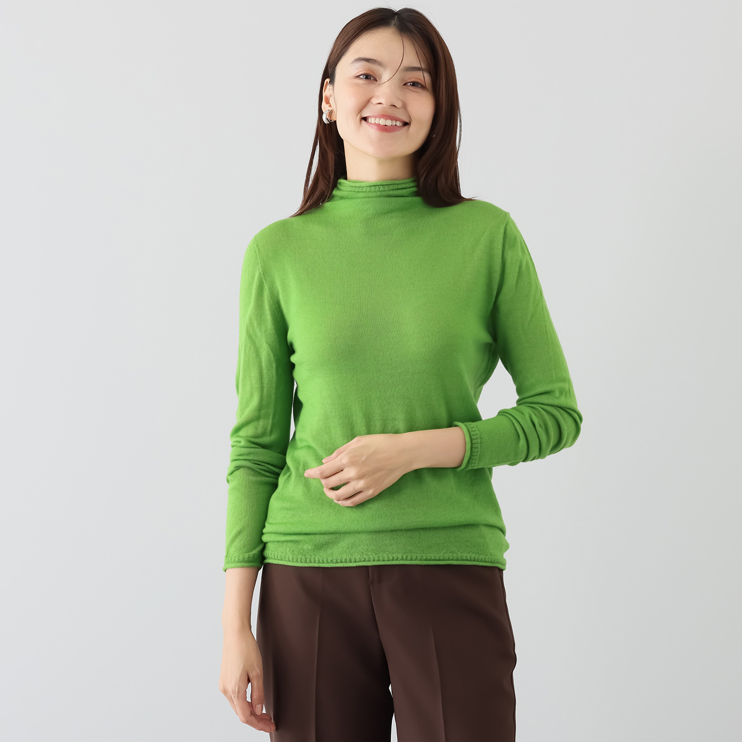 クード・ポー イタリア製　高級糸 “ミレニアム”ウール使用 プルオーバー＜無地＞