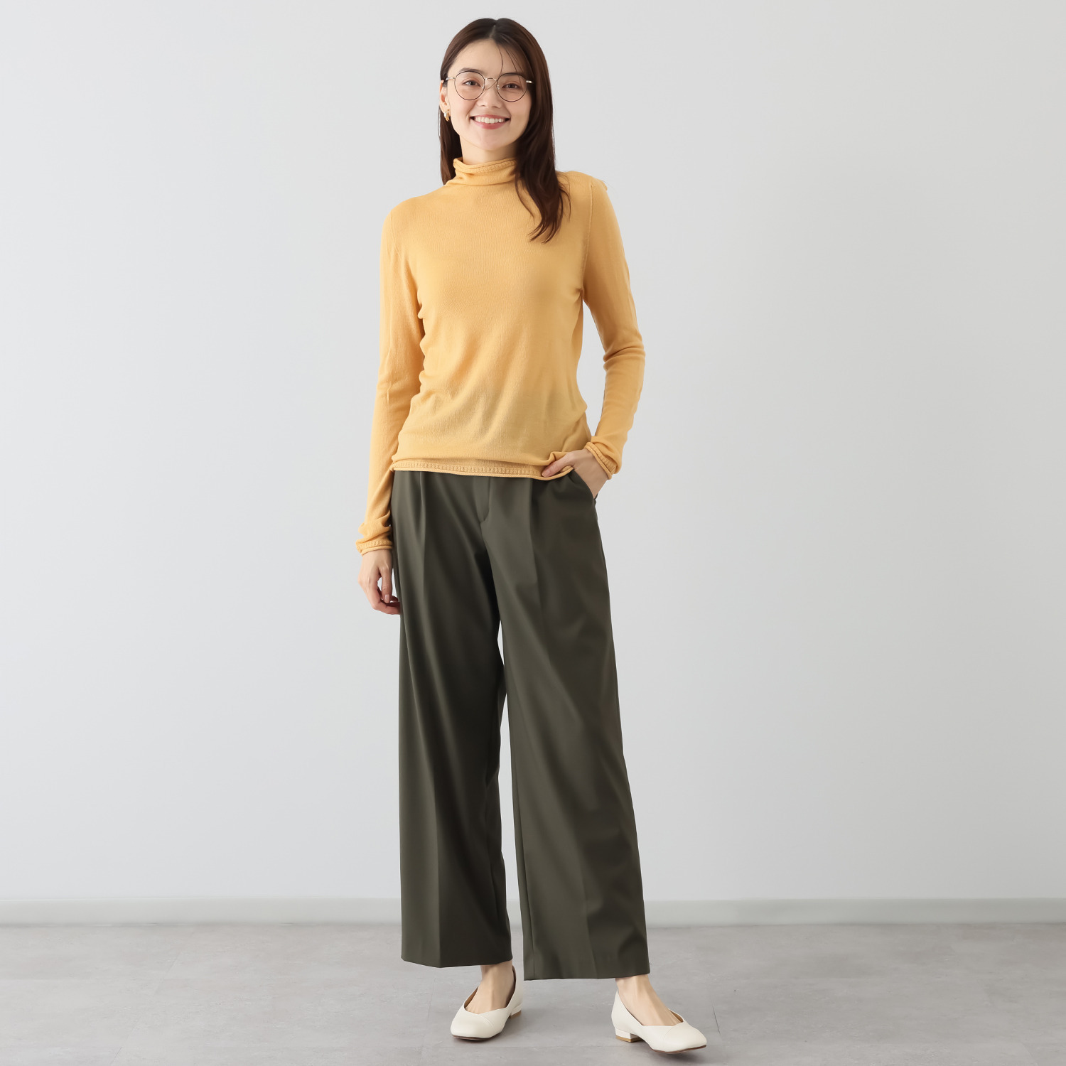 クード・ポー イタリア製　高級糸 “ミレニアム”ウール使用 プルオーバー＜無地＞