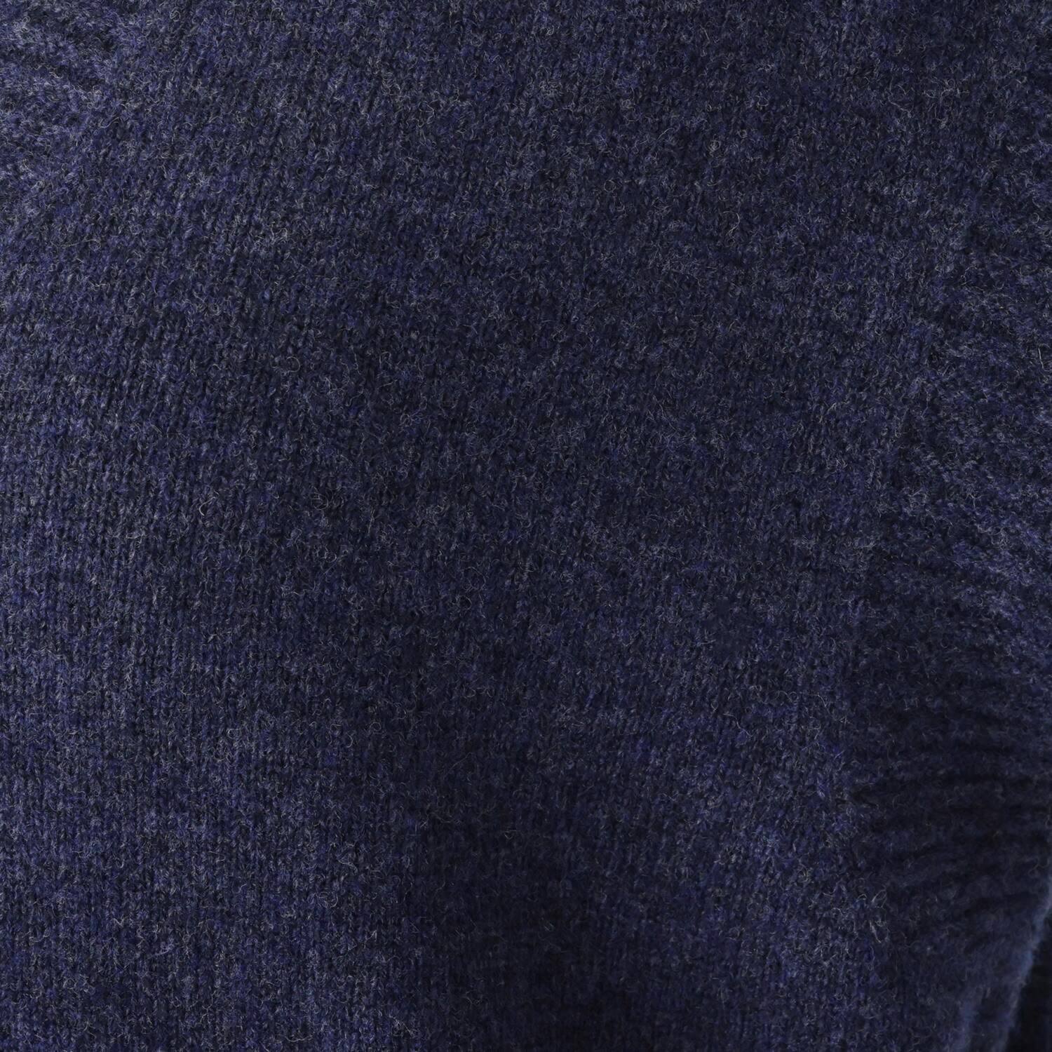 サ・アンノ 日本製 ラムウール・カシミヤ Ｖネックジレ