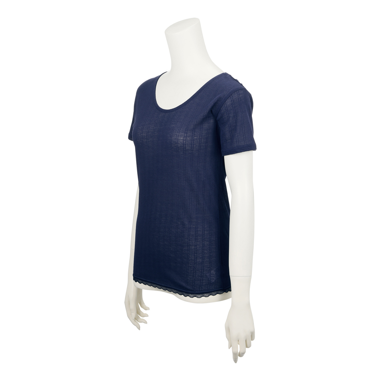 ジュエル 抗菌防臭・綿１００％ エアリーなメッシュ フレンチスリーブインナー ３枚セット