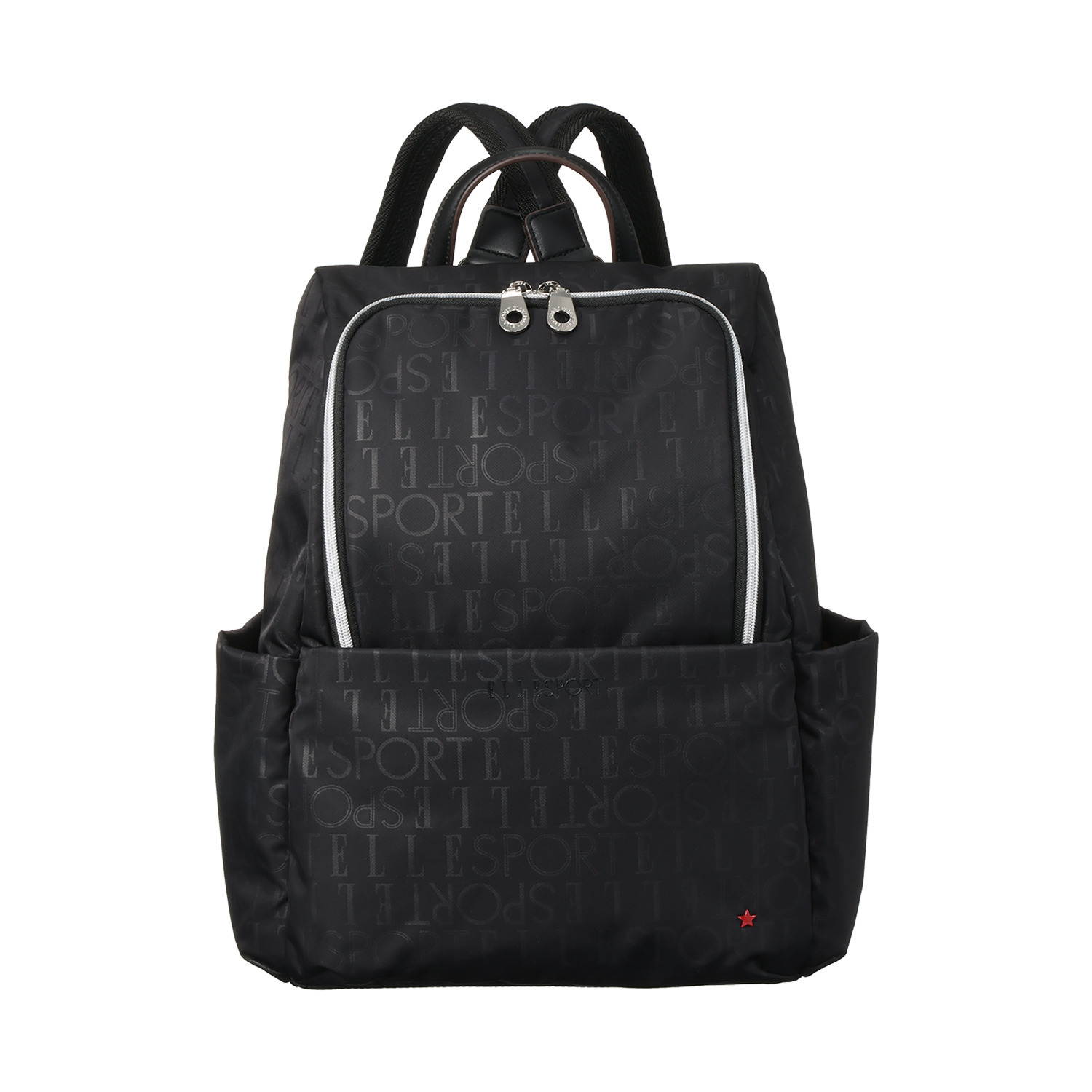 ＥＬＬＥ　ＳＰＯＲＴ スターリベットシリーズ はっ水・熱エンボス加工 ラウンドリュック