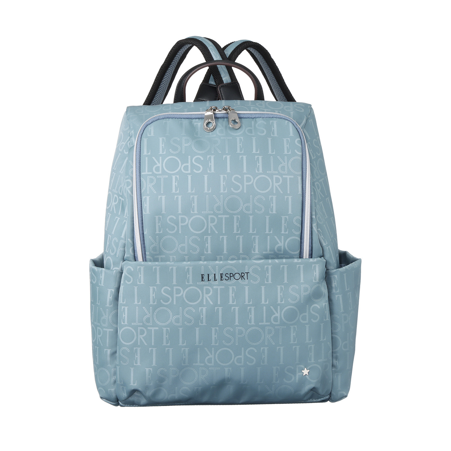 ＥＬＬＥ　ＳＰＯＲＴ スターリベットシリーズ はっ水・熱エンボス加工 ラウンドリュック