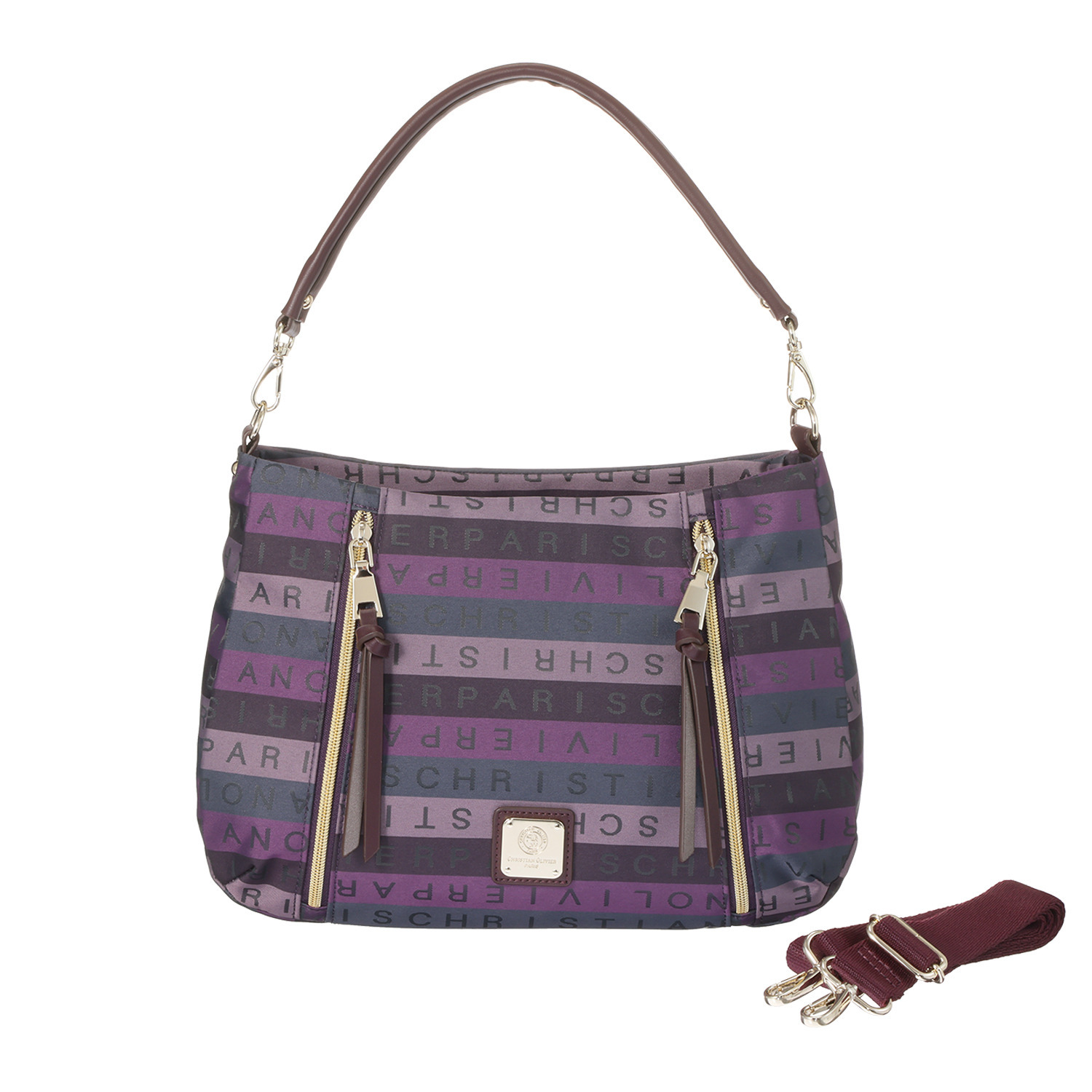 クリスチャン　オリビエ ショップチャンネル デビュー１５周年 はっ水 グラデーションジャガード ２ウェイハンドバッグ