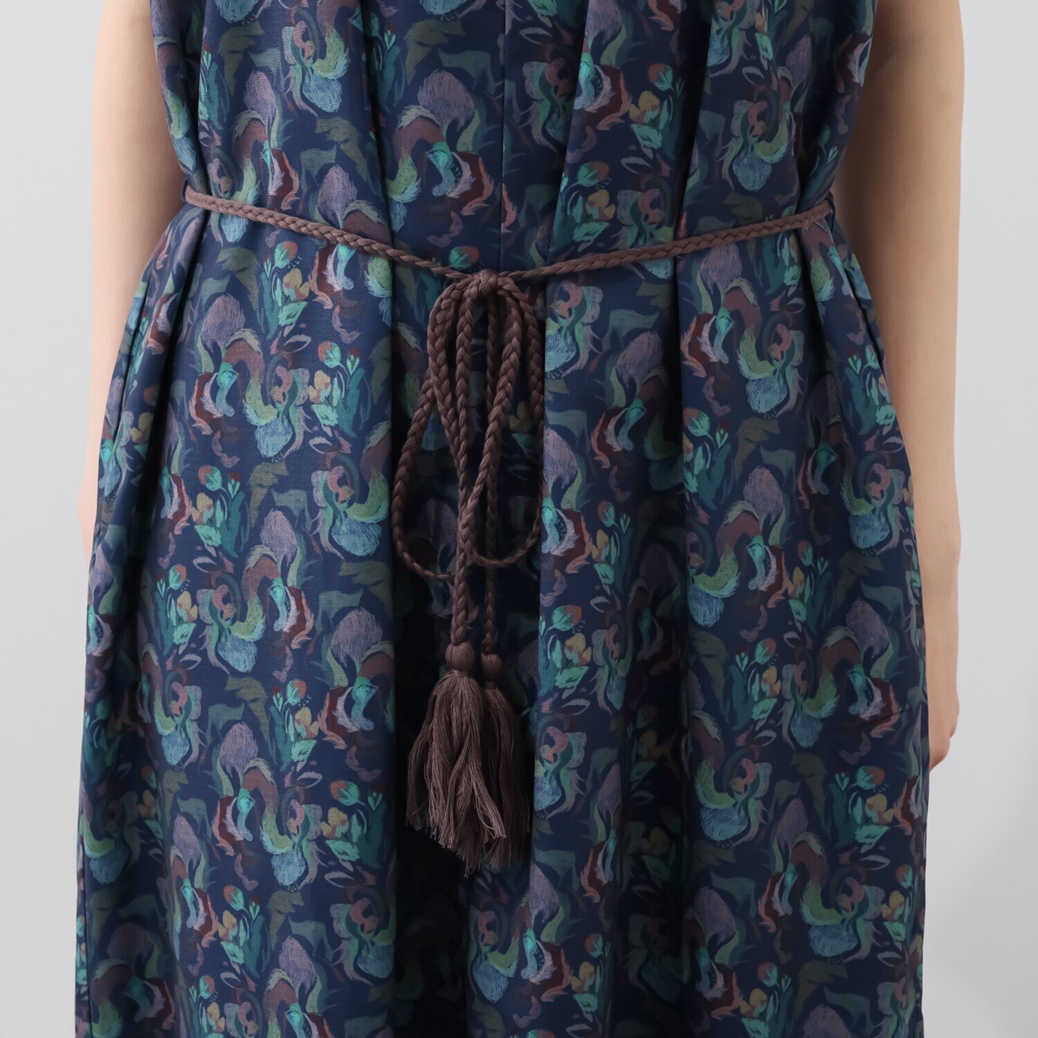 エル　ステュディオ ドライタッチ カフタンワンピース