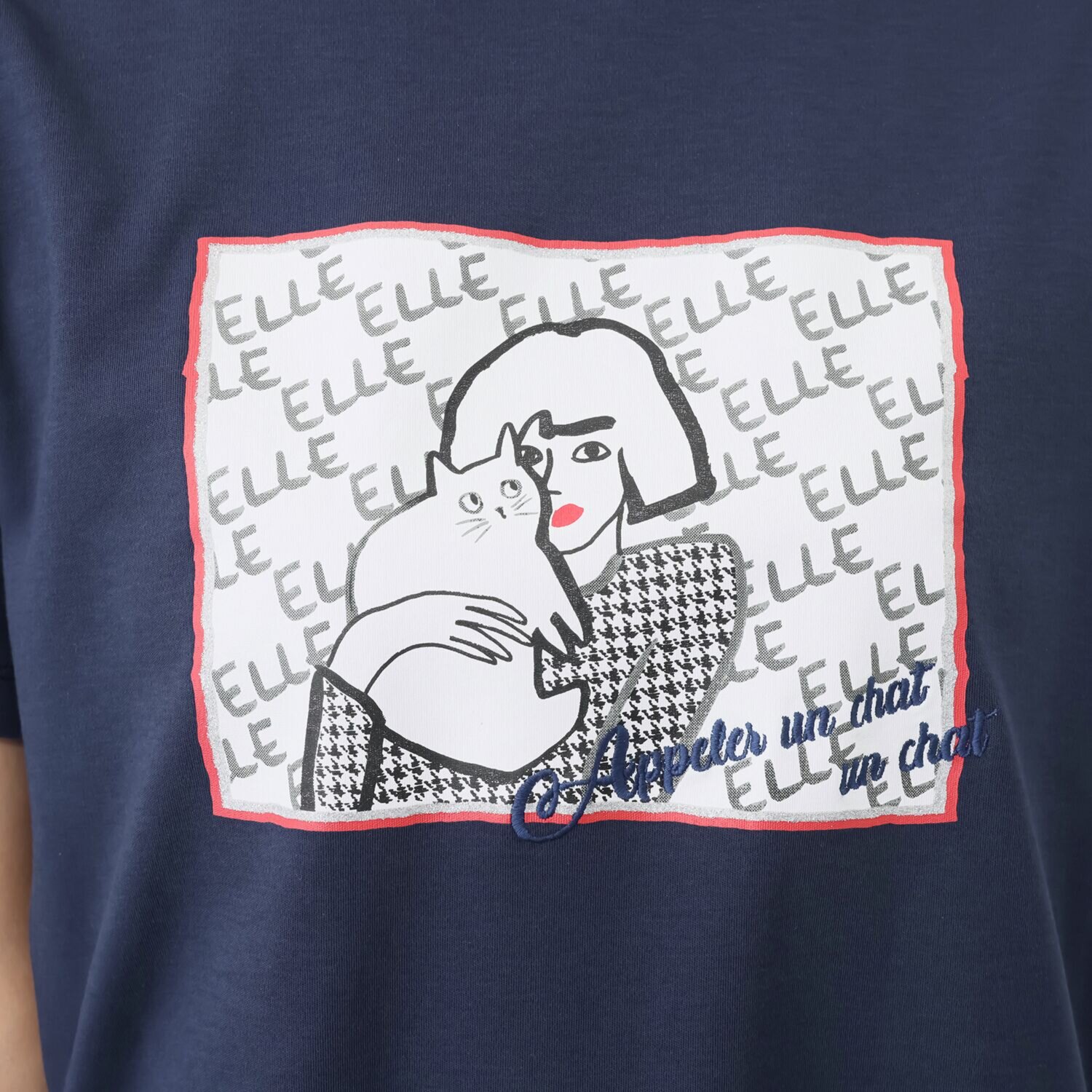 エル　ステュディオ コットン混 サマーＴシャツ