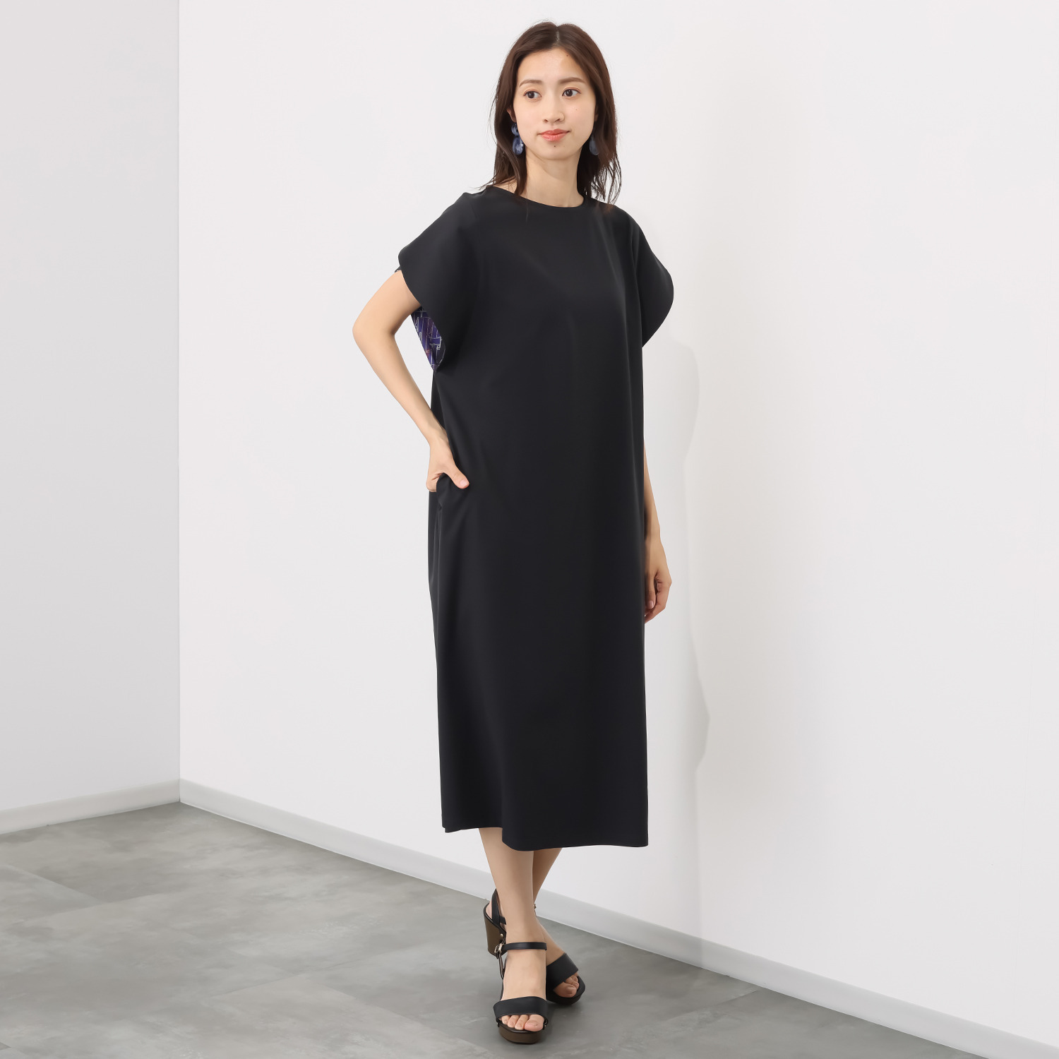 エル　ステュディオ チューリップ袖 ワンピース