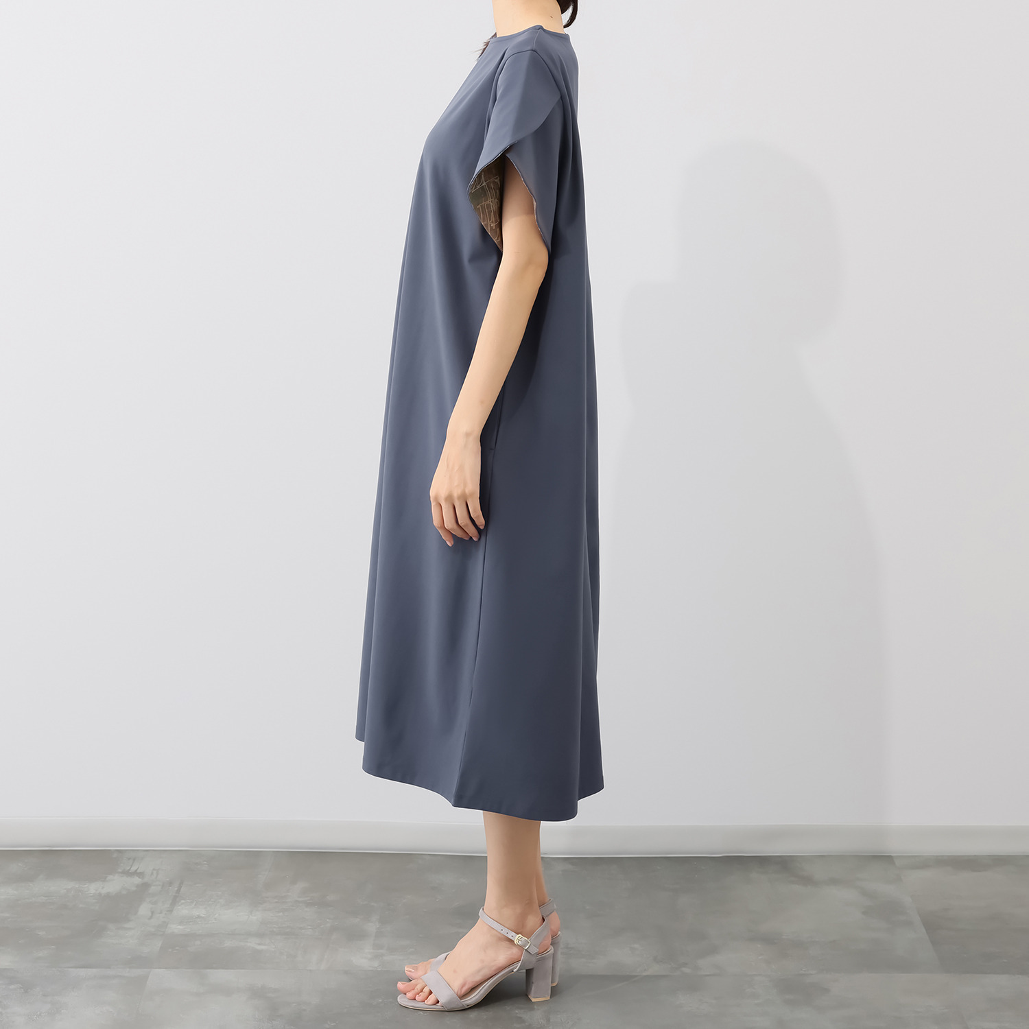 エル　ステュディオ チューリップ袖 ワンピース