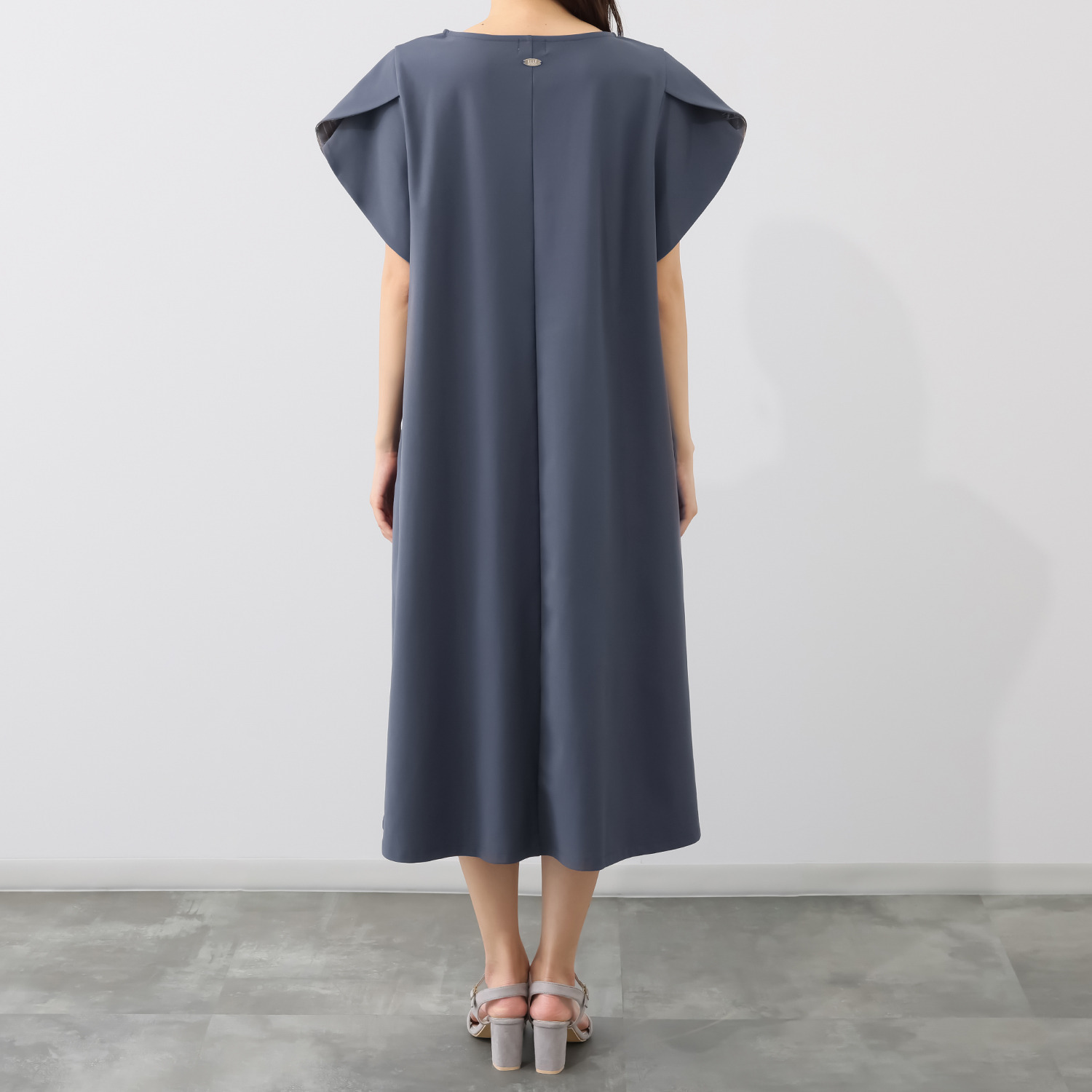 エル　ステュディオ チューリップ袖 ワンピース