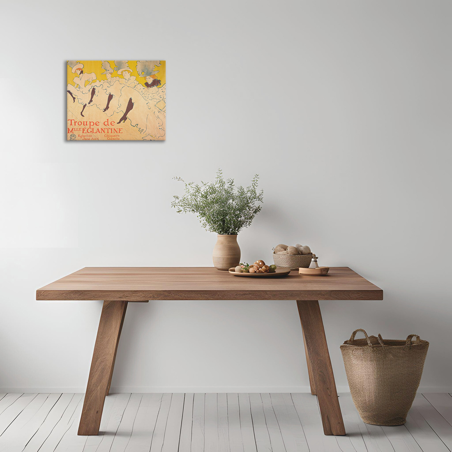 インテリアアート エグランティーヌ嬢一座 ＜約２２×２７ｃｍ＞