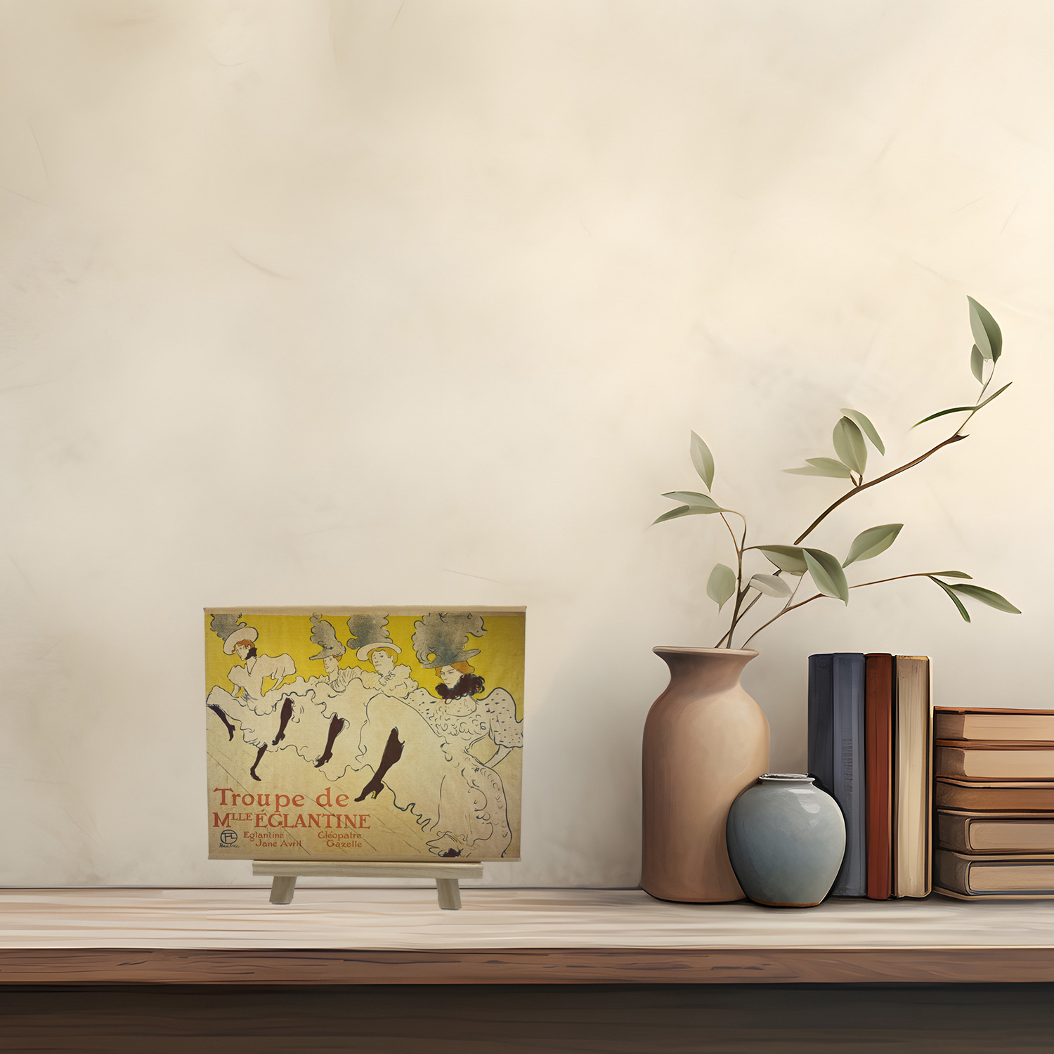 インテリアアート エグランティーヌ嬢一座 ＜約２２×２７ｃｍ＞