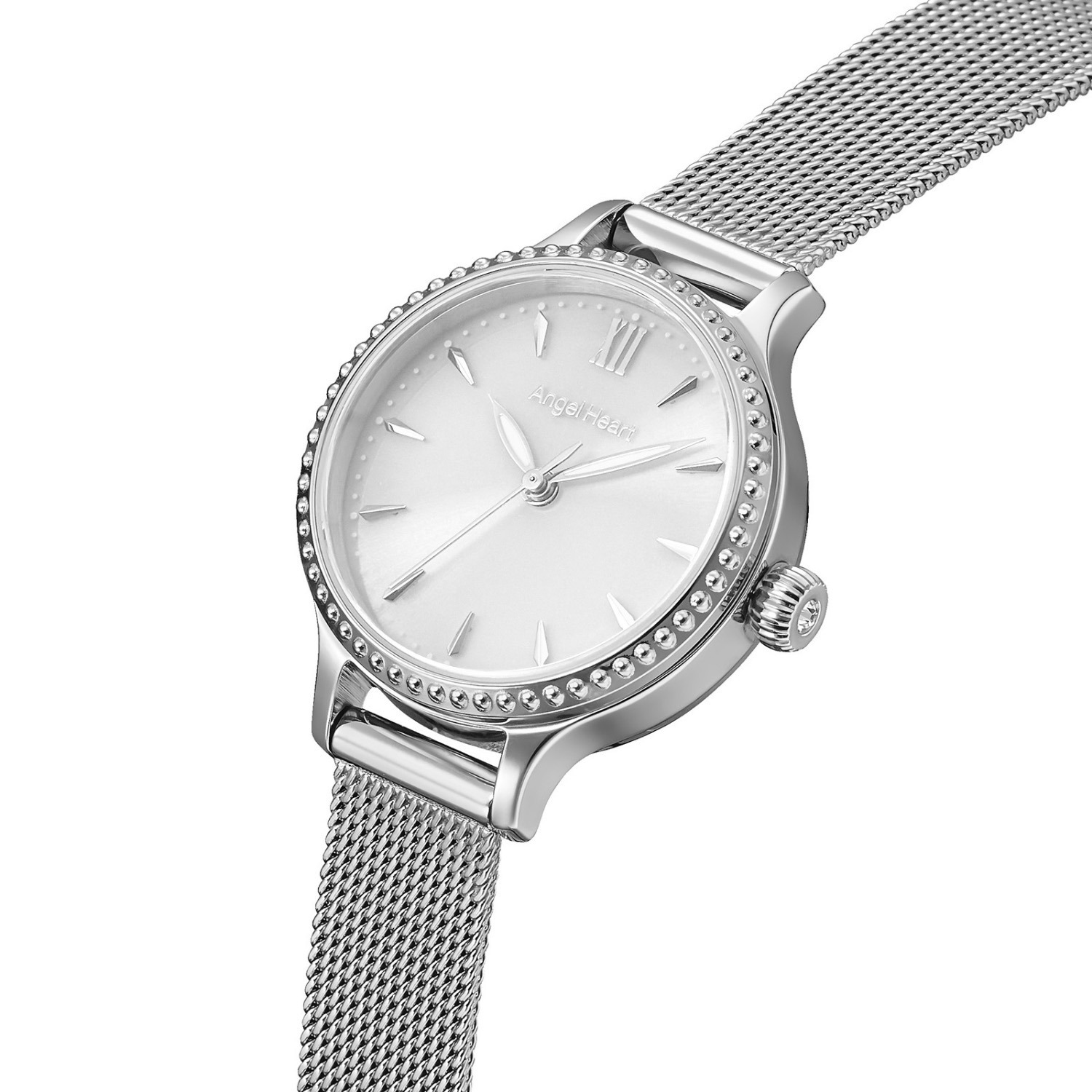 エンジェルハート トゥインクルタイム ＣＺ ラウンドフェイス ソーラーウォッチ ＜シルバーカラー＞