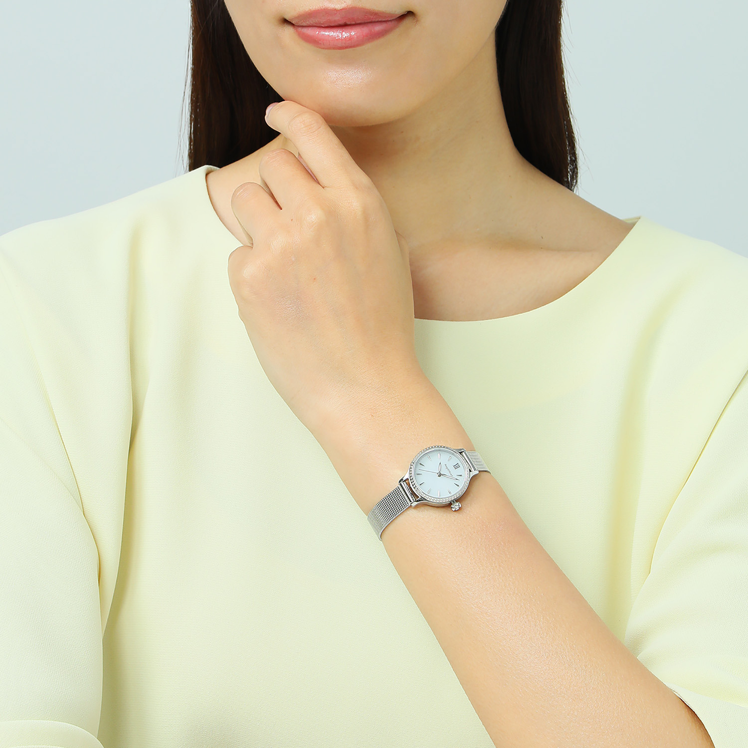 エンジェルハート トゥインクルタイム ＣＺ ラウンドフェイス ソーラーウォッチ ＜シルバーカラー＞