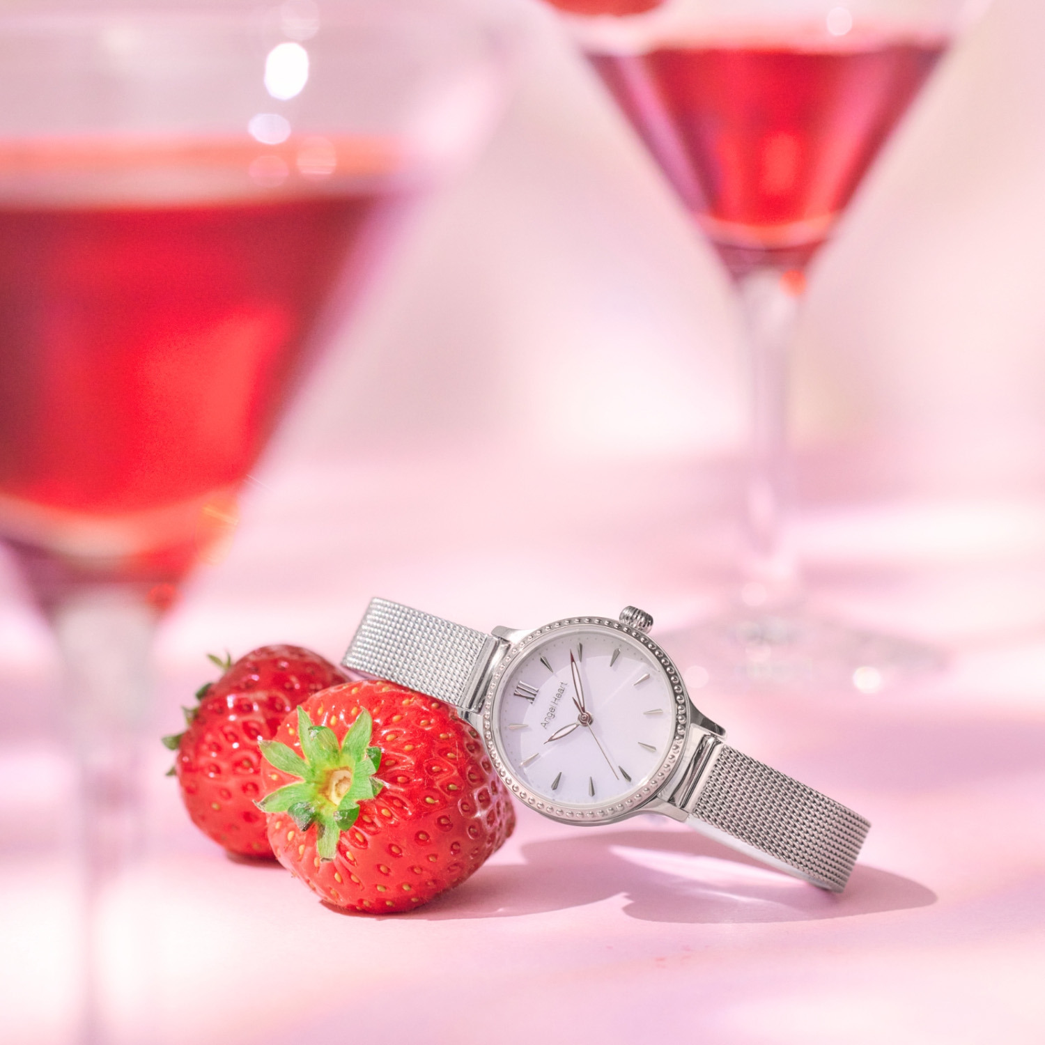 エンジェルハート トゥインクルタイム ＣＺ ラウンドフェイス ソーラーウォッチ ＜シルバーカラー＞