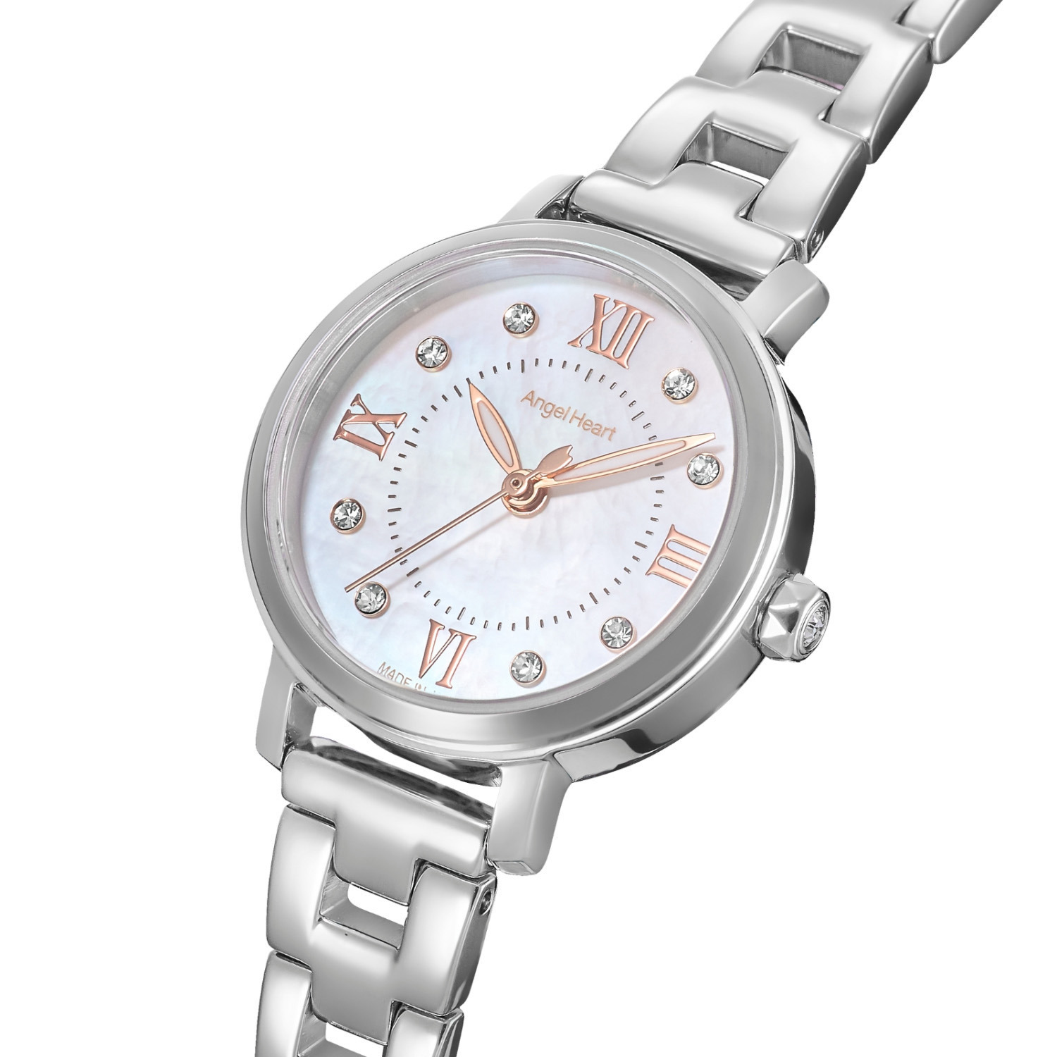 エンジェルハート サクラタイム ＣＺ ラウンドフェイス ソーラーウォッチ ＜シルバーカラー＞