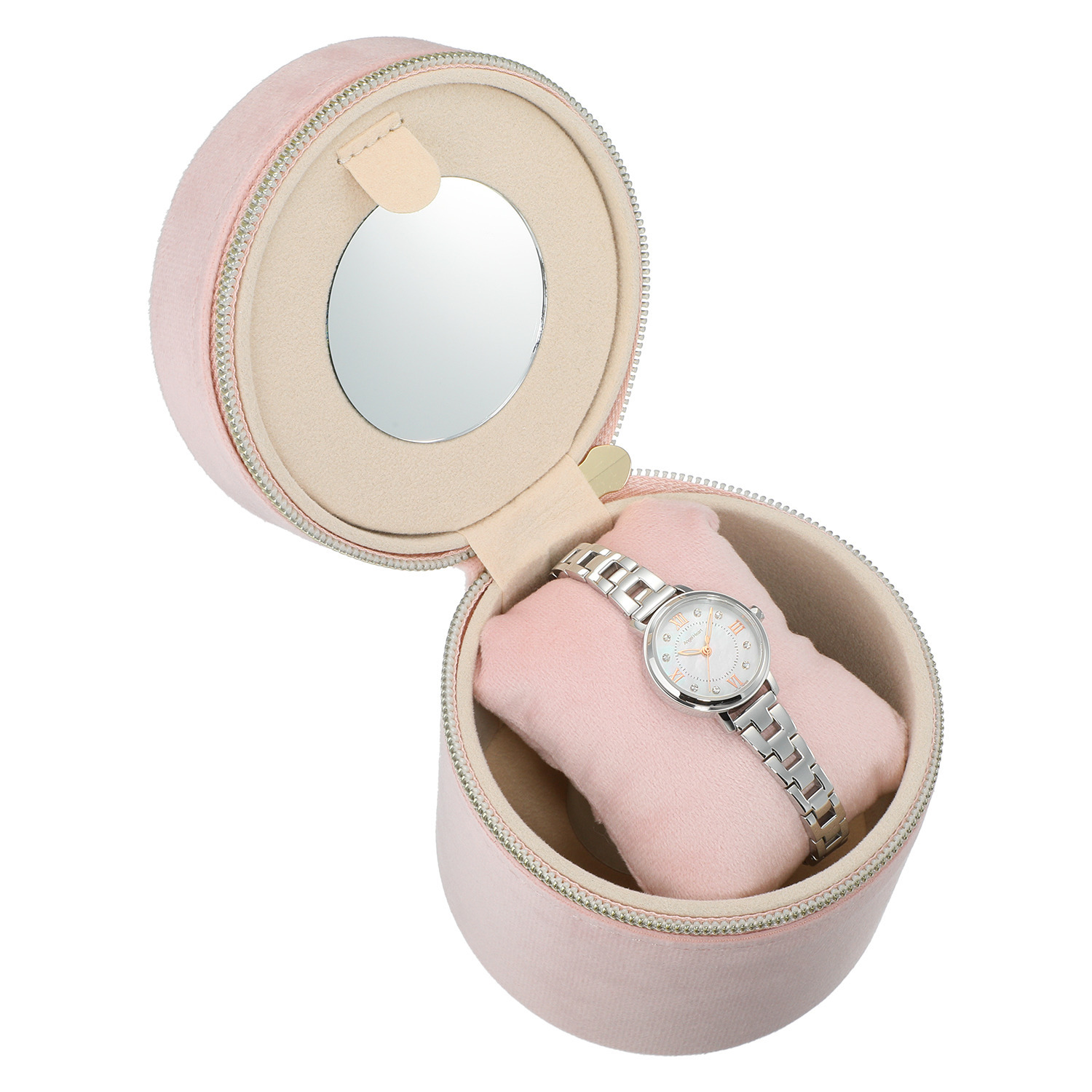 エンジェルハート サクラタイム ＣＺ ラウンドフェイス ソーラーウォッチ ＜シルバーカラー＞