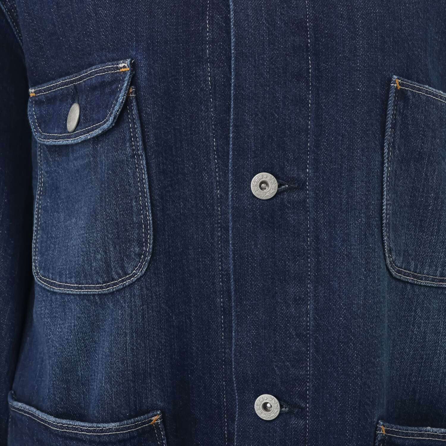 シュガーデプト 綿１００％ ソフトデニム カバーオールジャケット