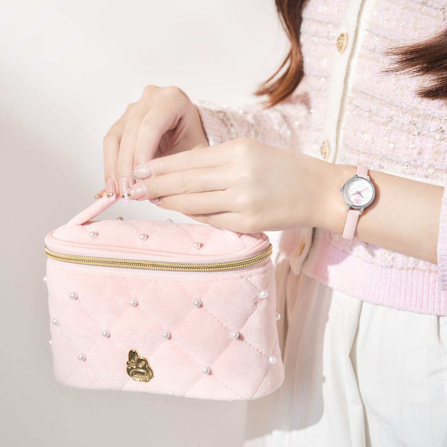 エンジェルハート ラウンドフェイス レザーベルト コラボレーションウォッチ ＜マイメロディ＞