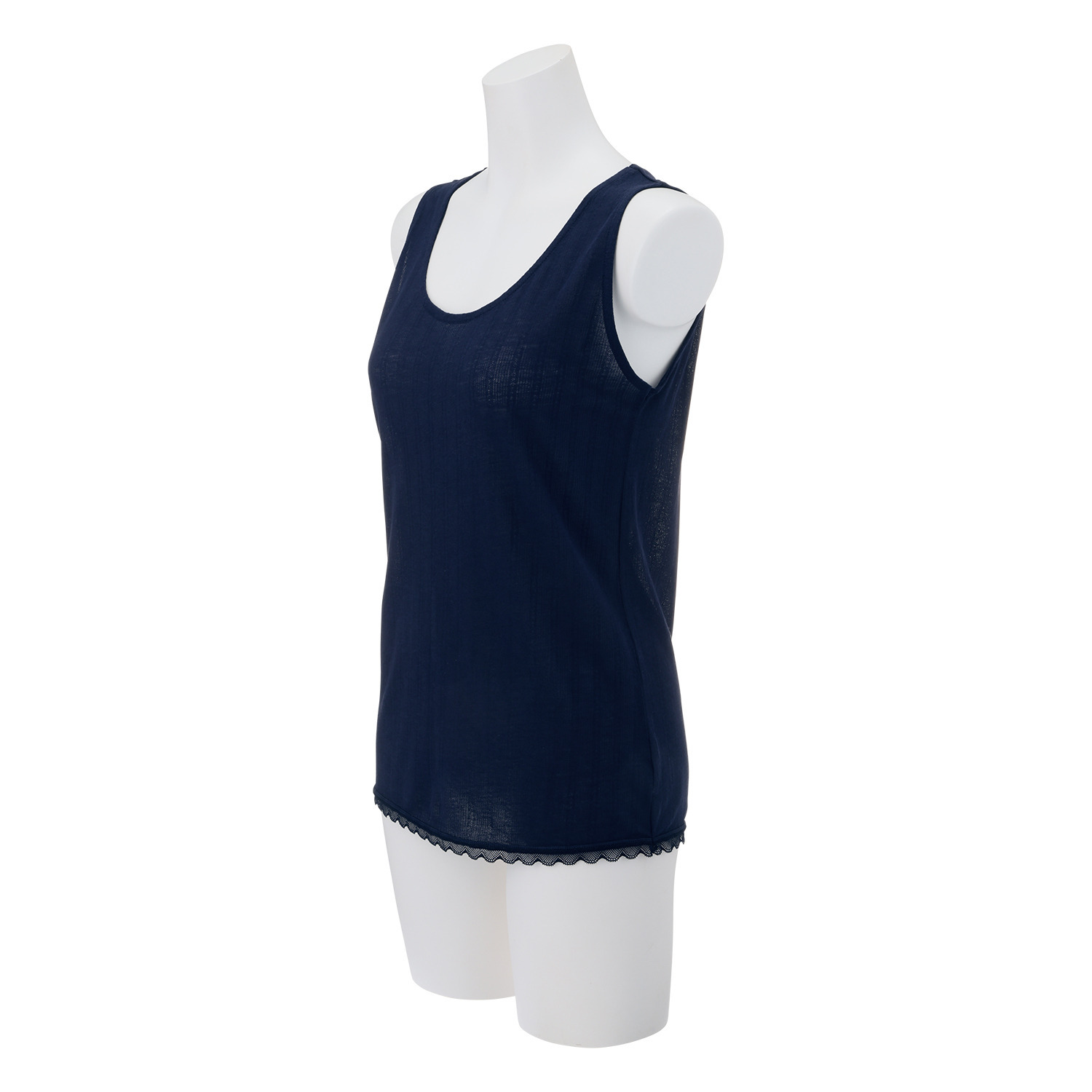 ジュエル 抗菌防臭・綿１００％ エアリーなメッシュ タンクトップ