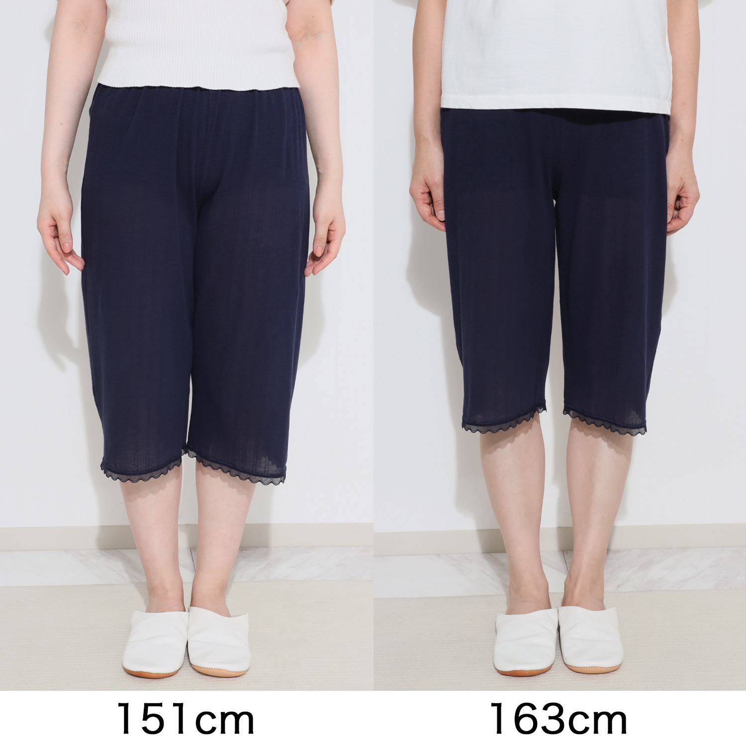 ジュエル 抗菌防臭・綿１００％ エアリーなメッシュ ロングペチパンツ ３枚セット