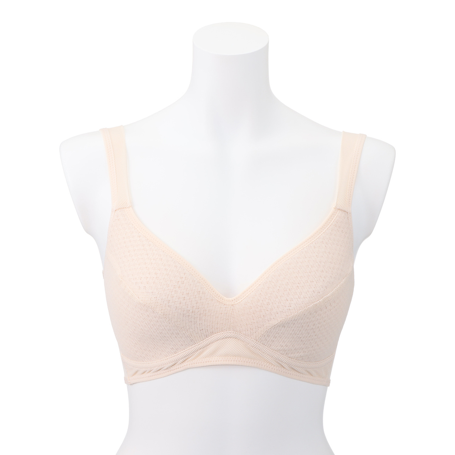 ジュエル 超軽量　速乾！ 涼しい！　エアリーな コンパクト メッシュブラジャー ３枚セット