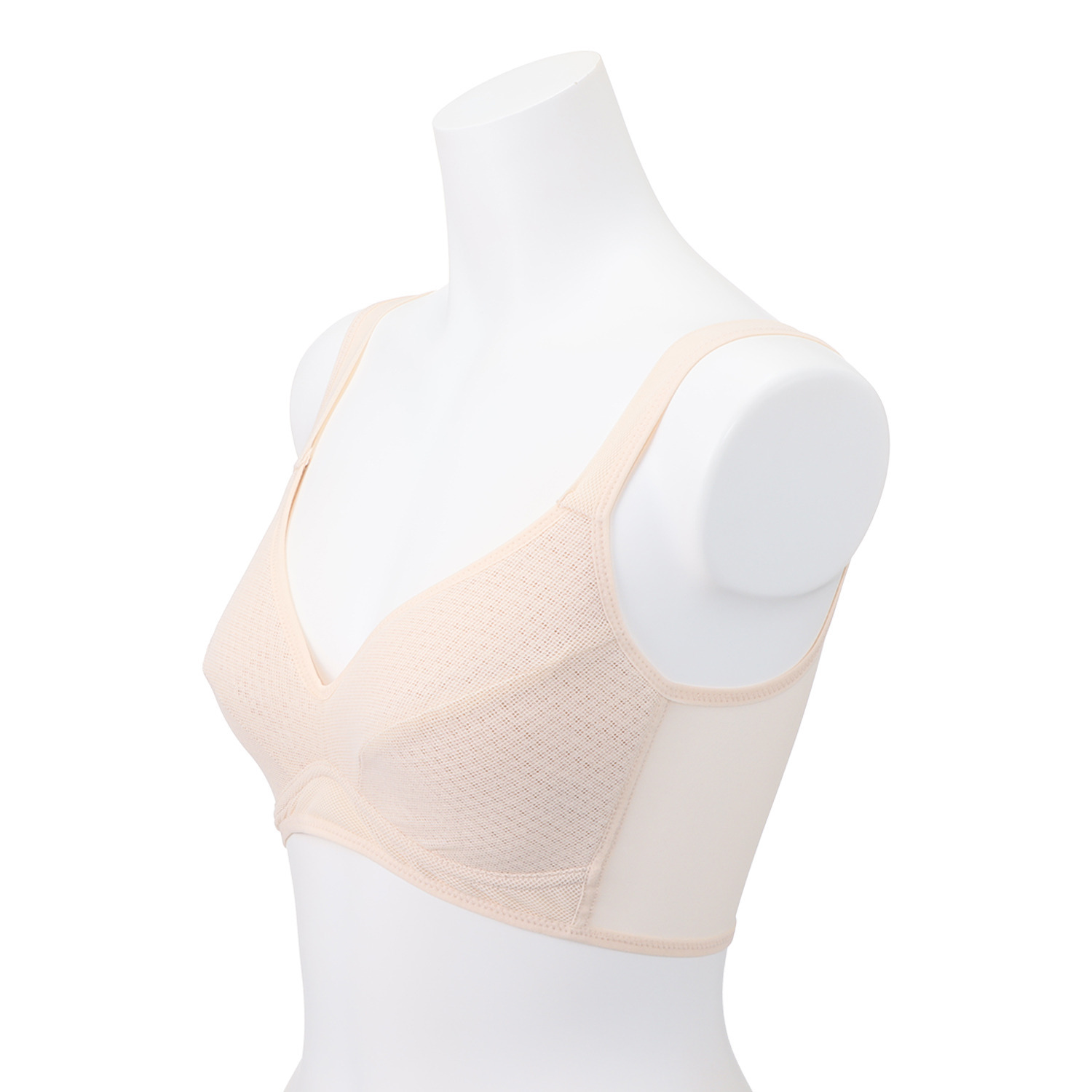 ジュエル 超軽量　速乾！ 涼しい！　エアリーな コンパクト メッシュブラジャー ３枚セット