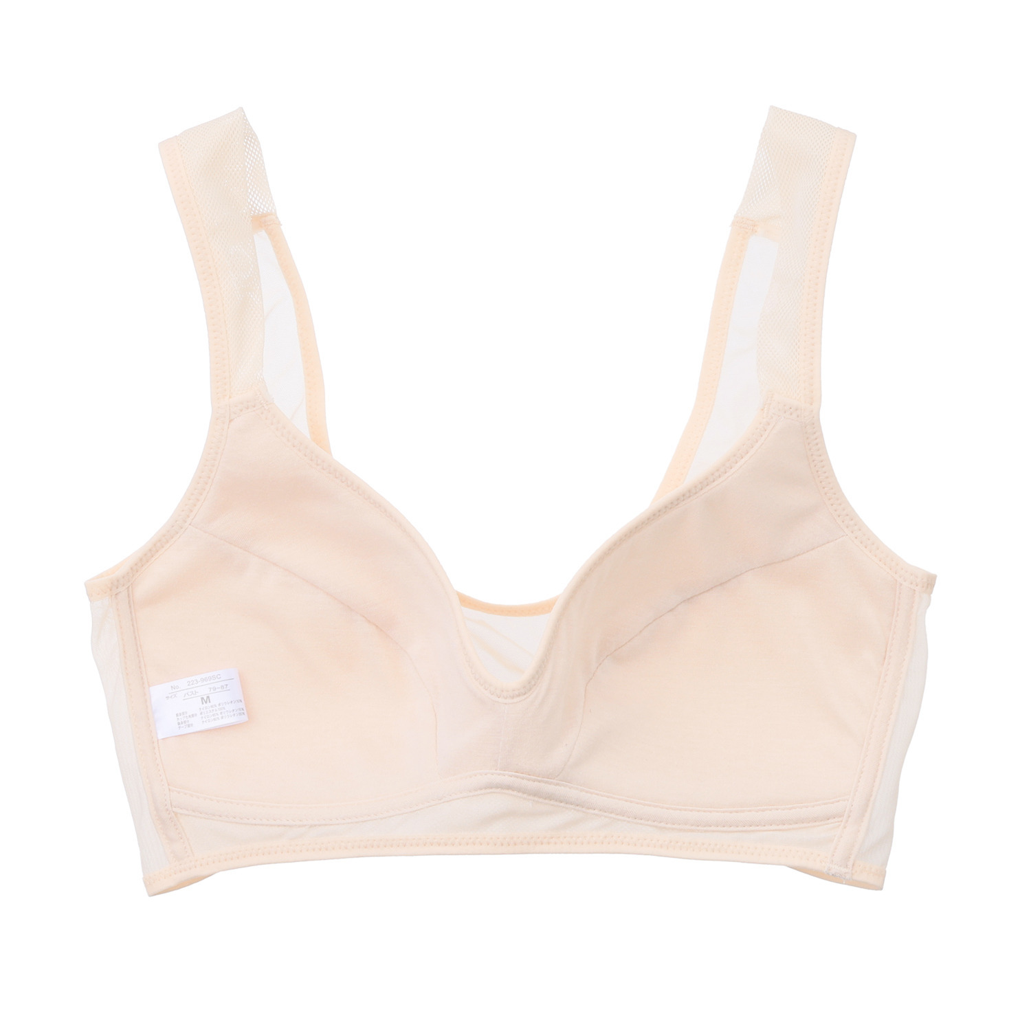 ジュエル 超軽量　速乾！ 涼しい！　エアリーな コンパクト メッシュブラジャー ３枚セット