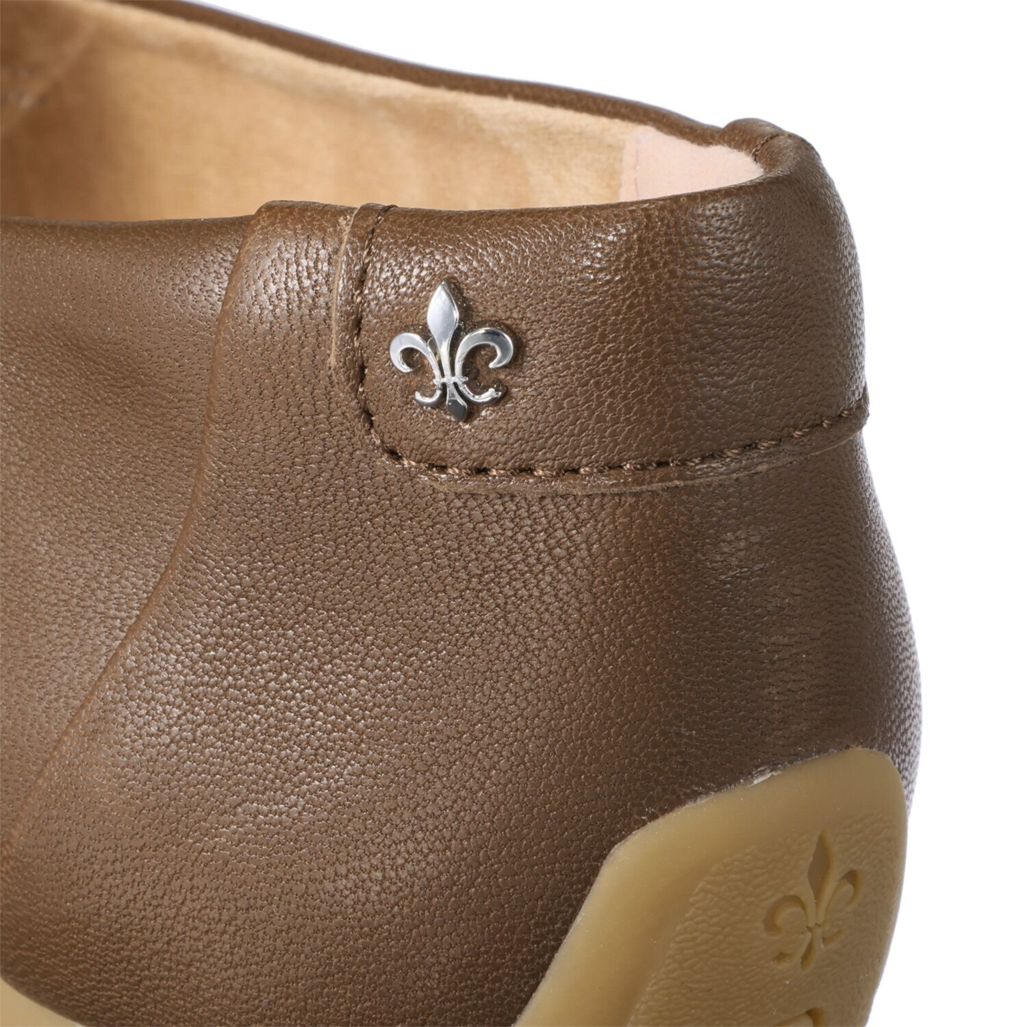 フィオリノ はっ水山羊革 ジュエルスタッズ ローファー