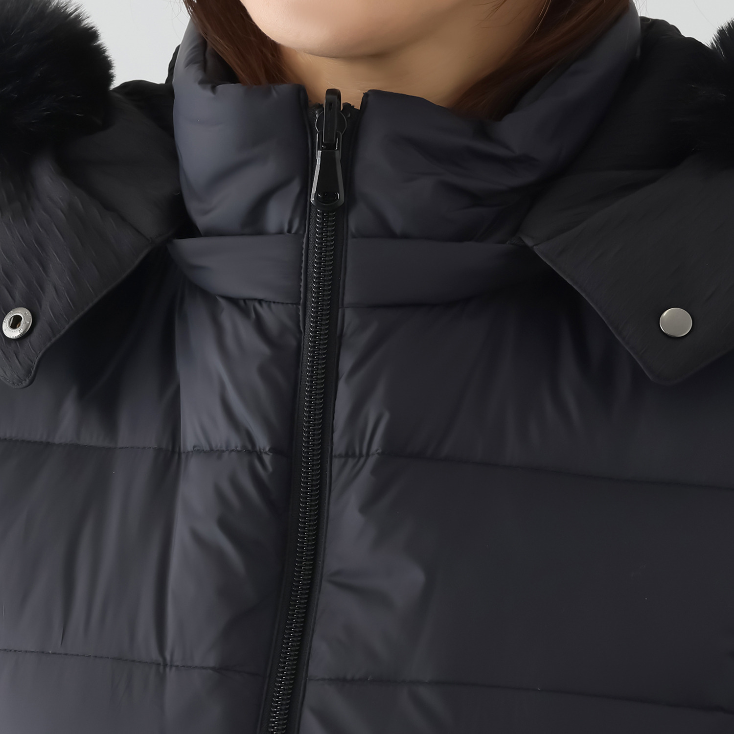 メルヴェイユ　ヴァント エコファー付 はっ水　軽量 リバーシブル ダウンコート