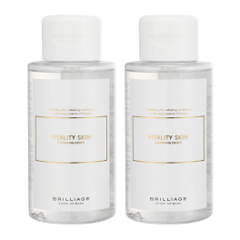 ブリリアージュ お肌をやわらげ保湿する 拭き取りタイプの メイク落とし バイタリティ　スキン クレンジングドロップス ２本セット