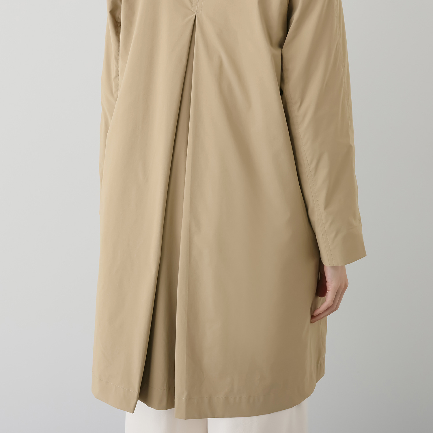 元町ゼラール 着回し抜群で大活躍！ フェイクファーベスト付 はっ水＆軽量ストレッチ ダブルフロントコート