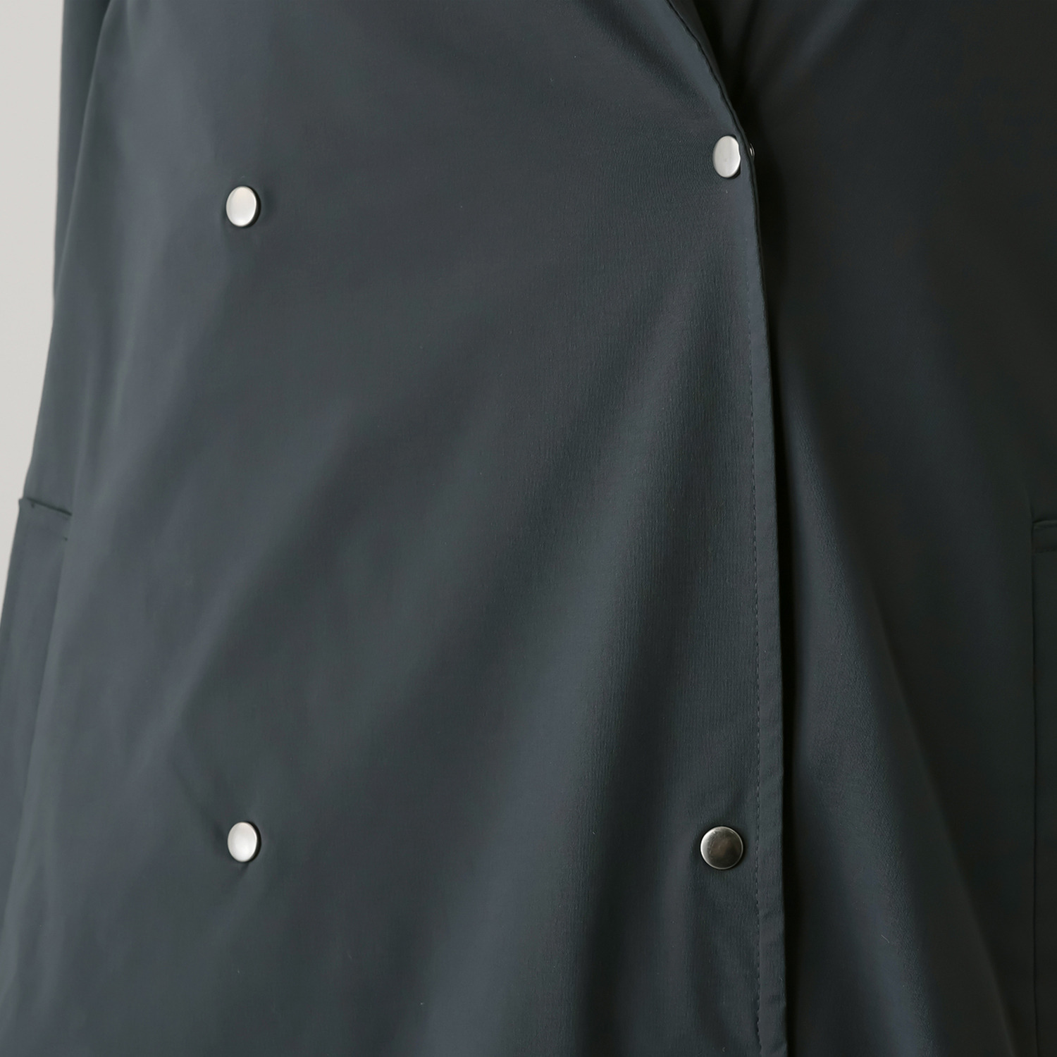 元町ゼラール 着回し抜群で大活躍！ フェイクファーベスト付 はっ水＆軽量ストレッチ ダブルフロントコート