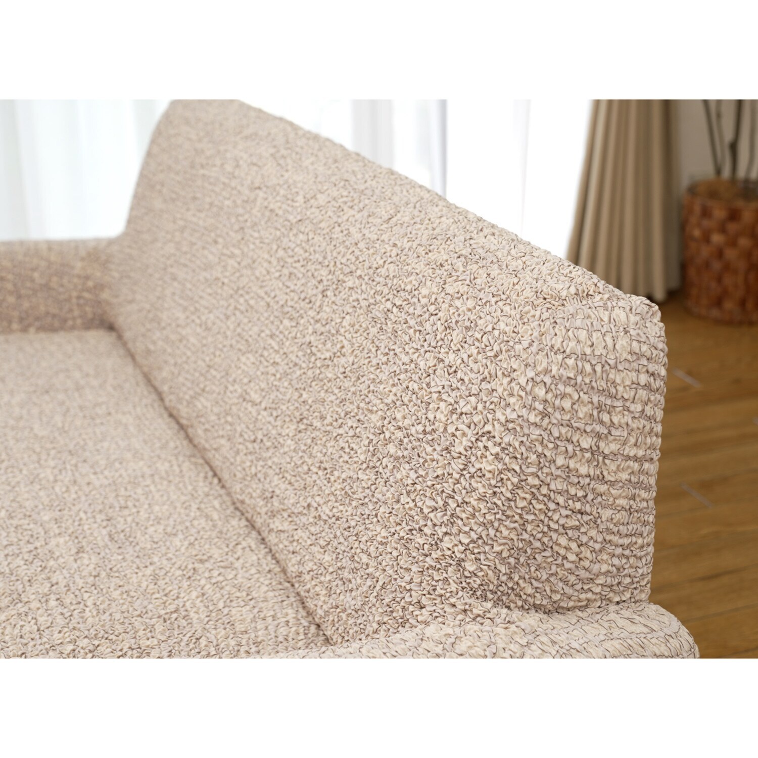 イタリア製 縦・横・ななめに伸びて ぴったりフィット シャーリングソファカバー ＜３人掛け＞