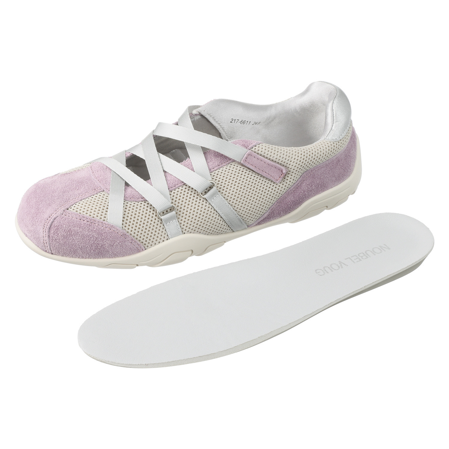 ヌーベルヴォーグ リュクスライン 至福の履き心地 トレンドをど真ん中 牛革バレリーナスニーカー