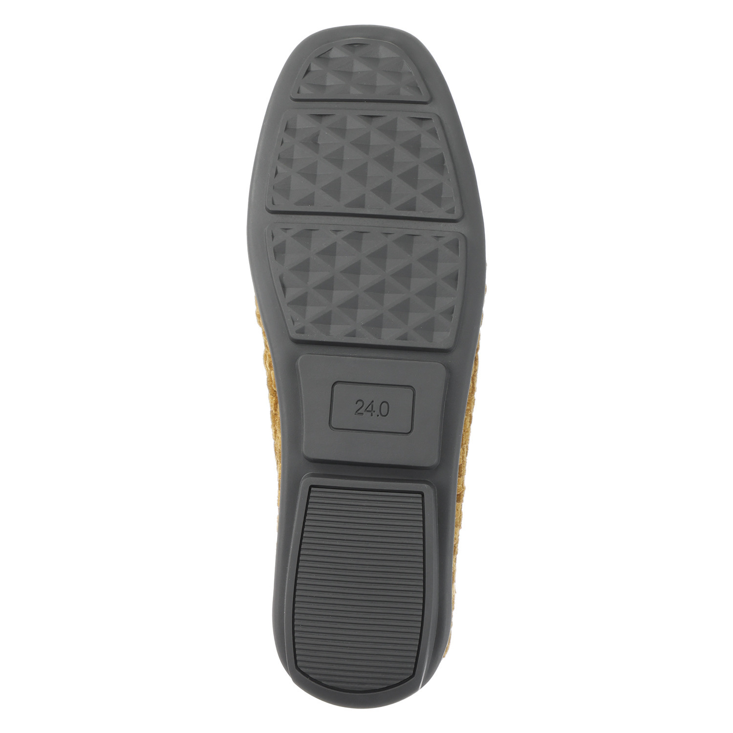 ゴムゴム ツイード調 柔らかゴムメッシュ スクエアトゥ 洗えるフラットシューズ