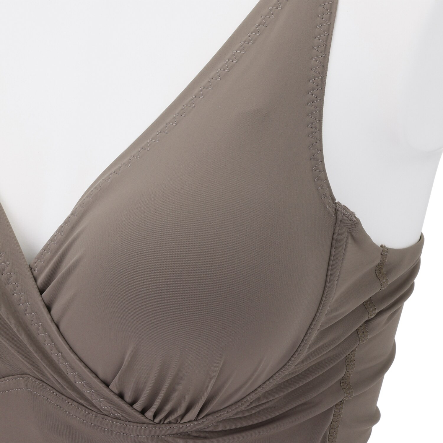 きれいになろう！ 静電気防止加工 樹脂入りモールド バストメイクブラキャミ ２枚セット