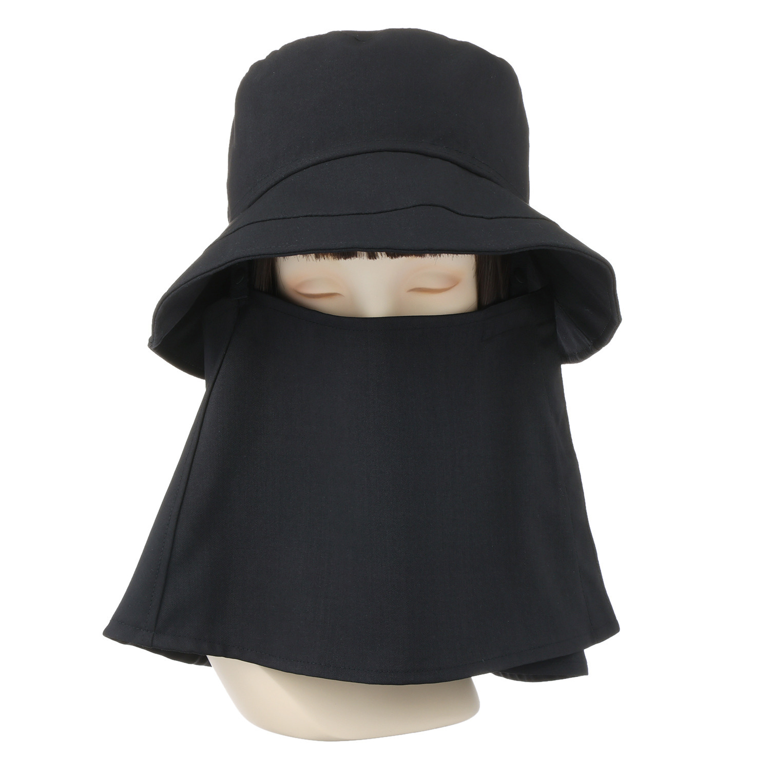 遮光・ＵＶカット フェイスカバー付 ハット