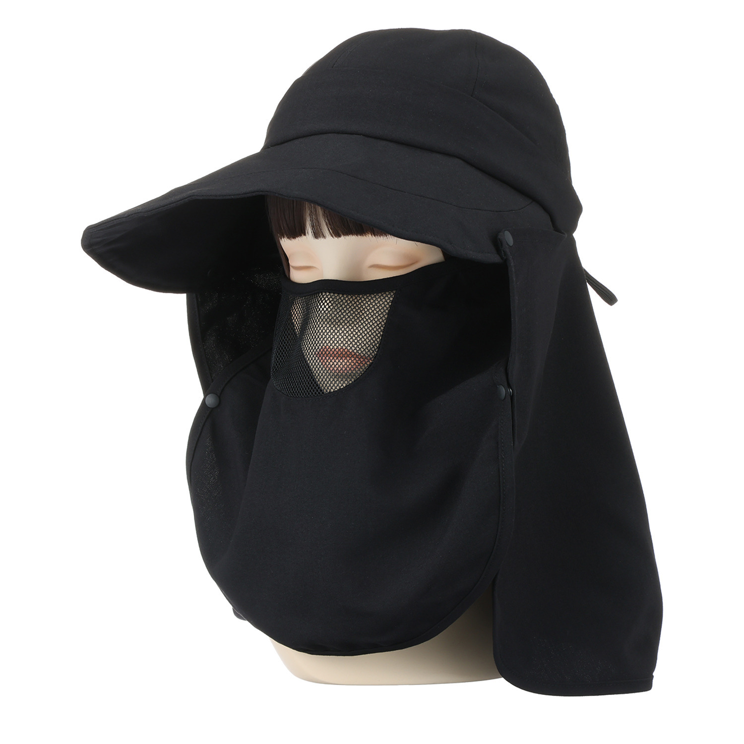 遮光・ＵＶカット ４ウェイバイザー キャップ