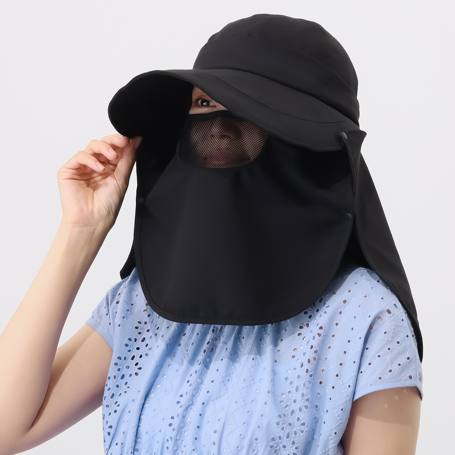 遮光・ＵＶカット ４ウェイバイザー キャップ