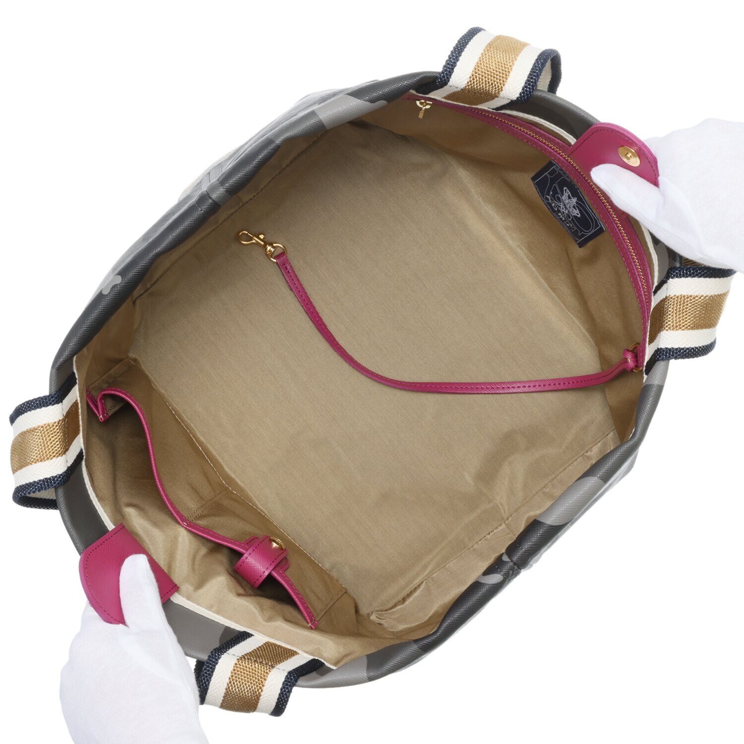 エーディーエムジェイ はっ水 イタリアンファブリック ライダースポケット トートバッグ