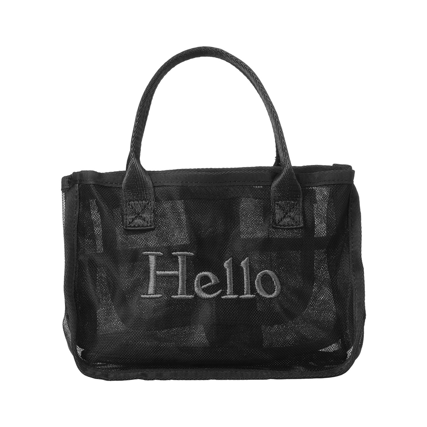 グッシオイタリー Ｈｅｌｌｏロゴメッシュ バッグインバッグ