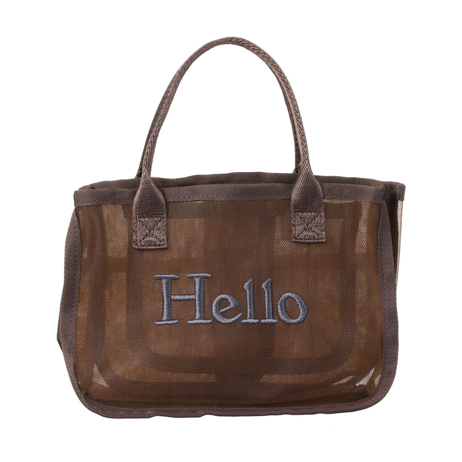 グッシオイタリー Ｈｅｌｌｏロゴメッシュ バッグインバッグ