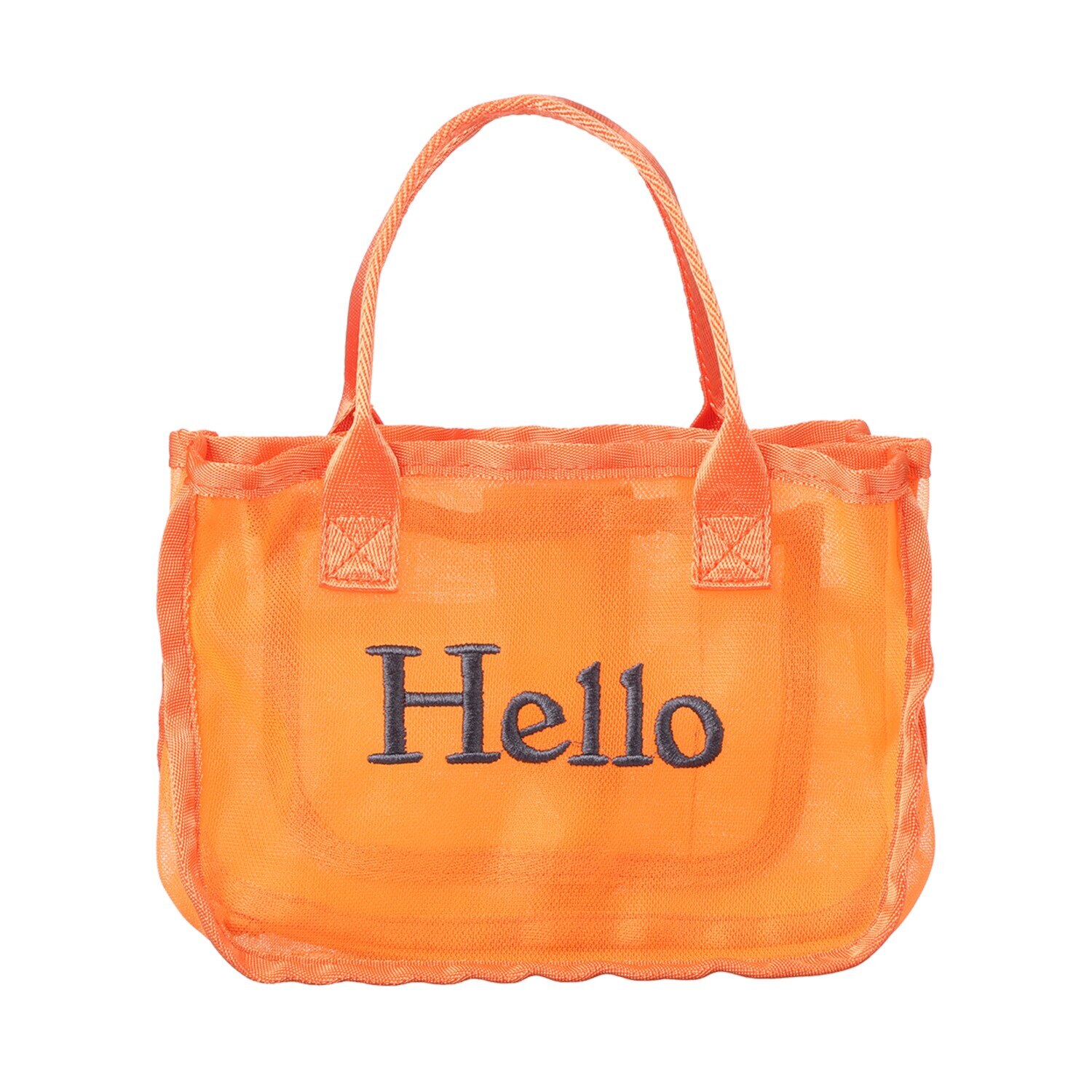 グッシオイタリー Ｈｅｌｌｏロゴメッシュ バッグインバッグ