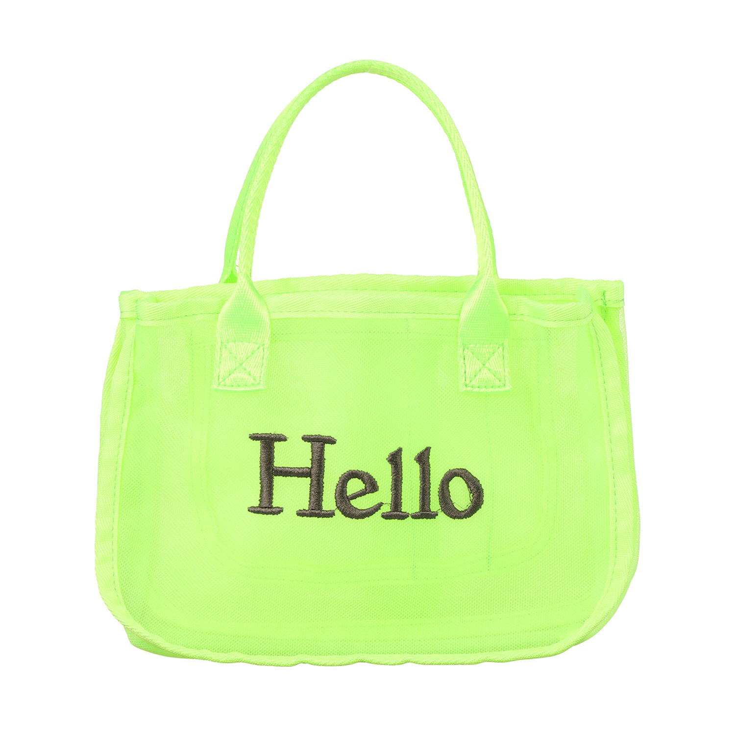 グッシオイタリー Ｈｅｌｌｏロゴメッシュ バッグインバッグ