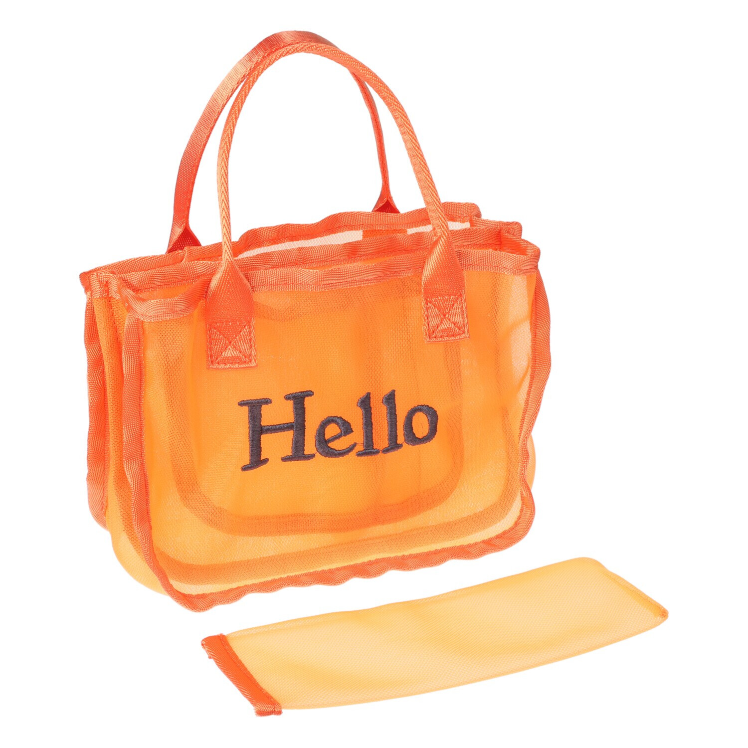 グッシオイタリー Ｈｅｌｌｏロゴメッシュ バッグインバッグ