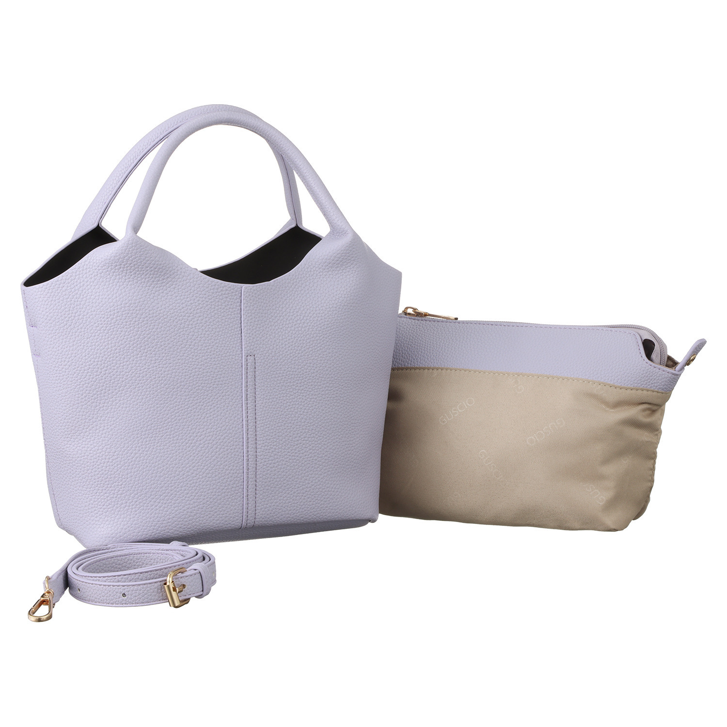 グッシオイタリー ポーチ付 ２ウェイ ミニハンドバッグ