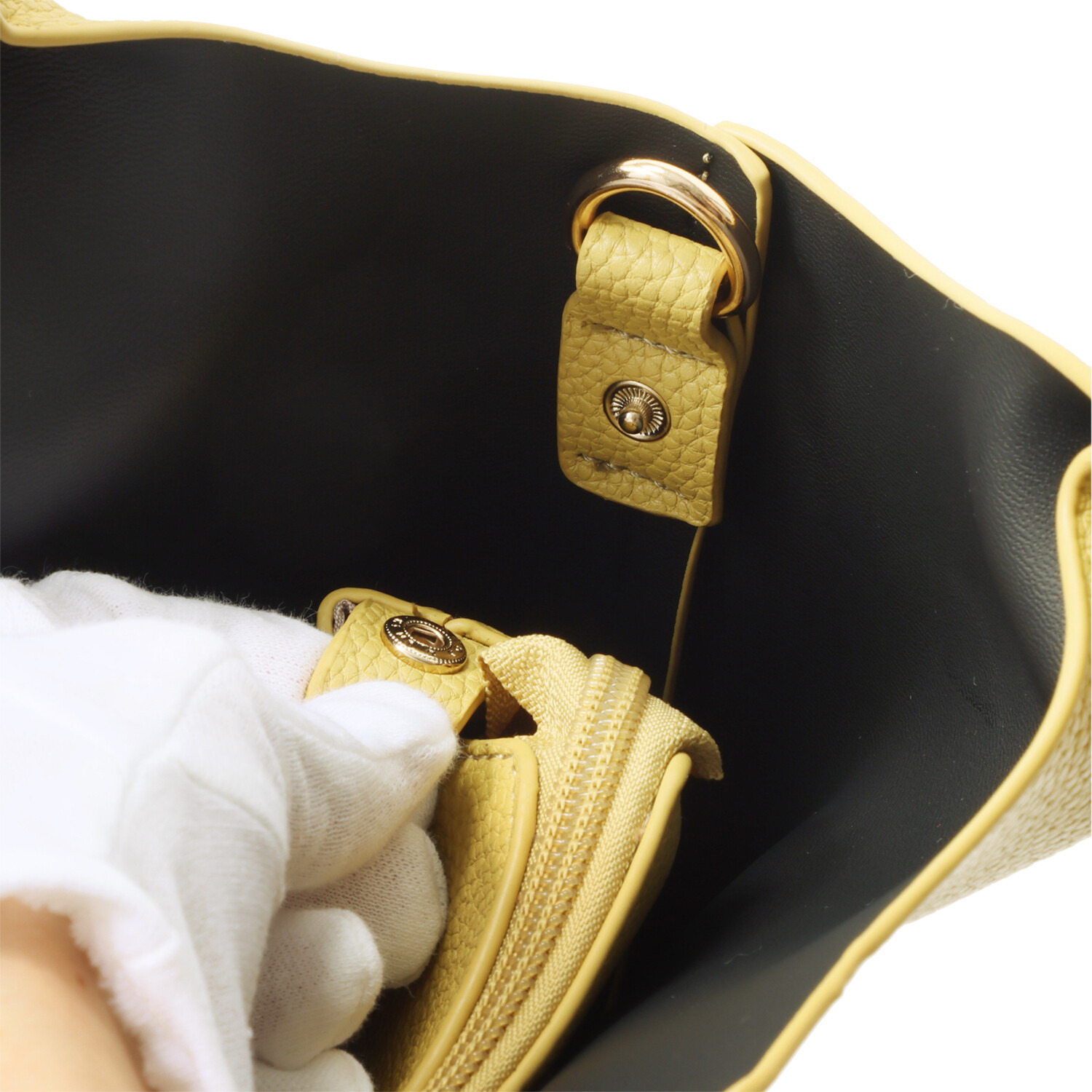 グッシオイタリー ポーチ付 ２ウェイ ミニハンドバッグ