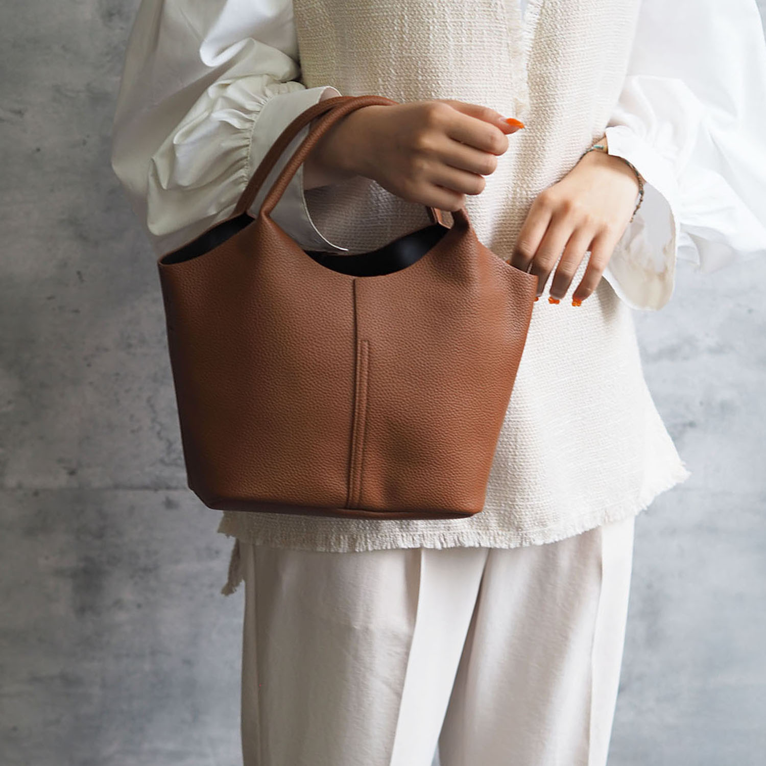 グッシオイタリー ポーチ付 ２ウェイ ミニハンドバッグ