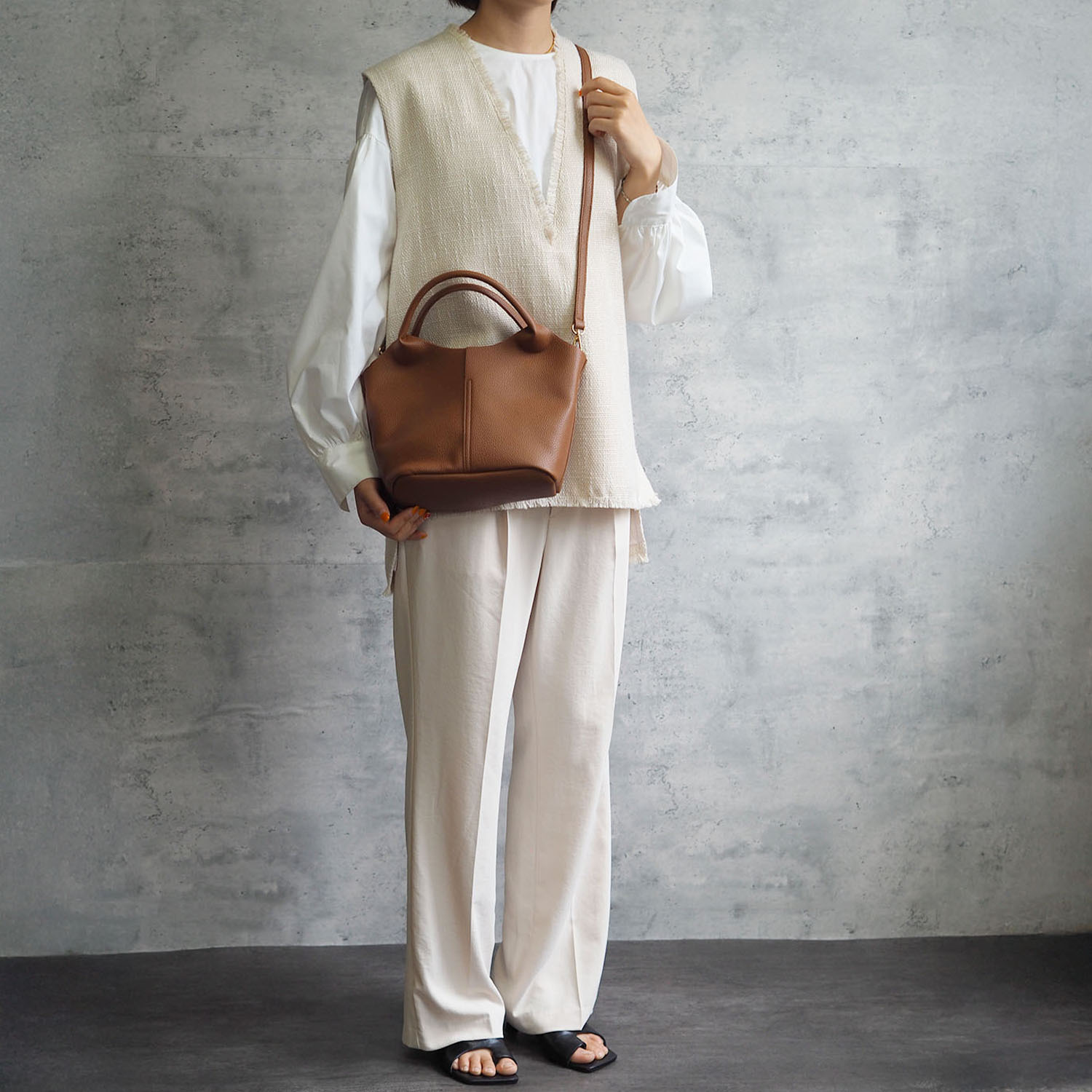 グッシオイタリー ポーチ付 ２ウェイ ミニハンドバッグ