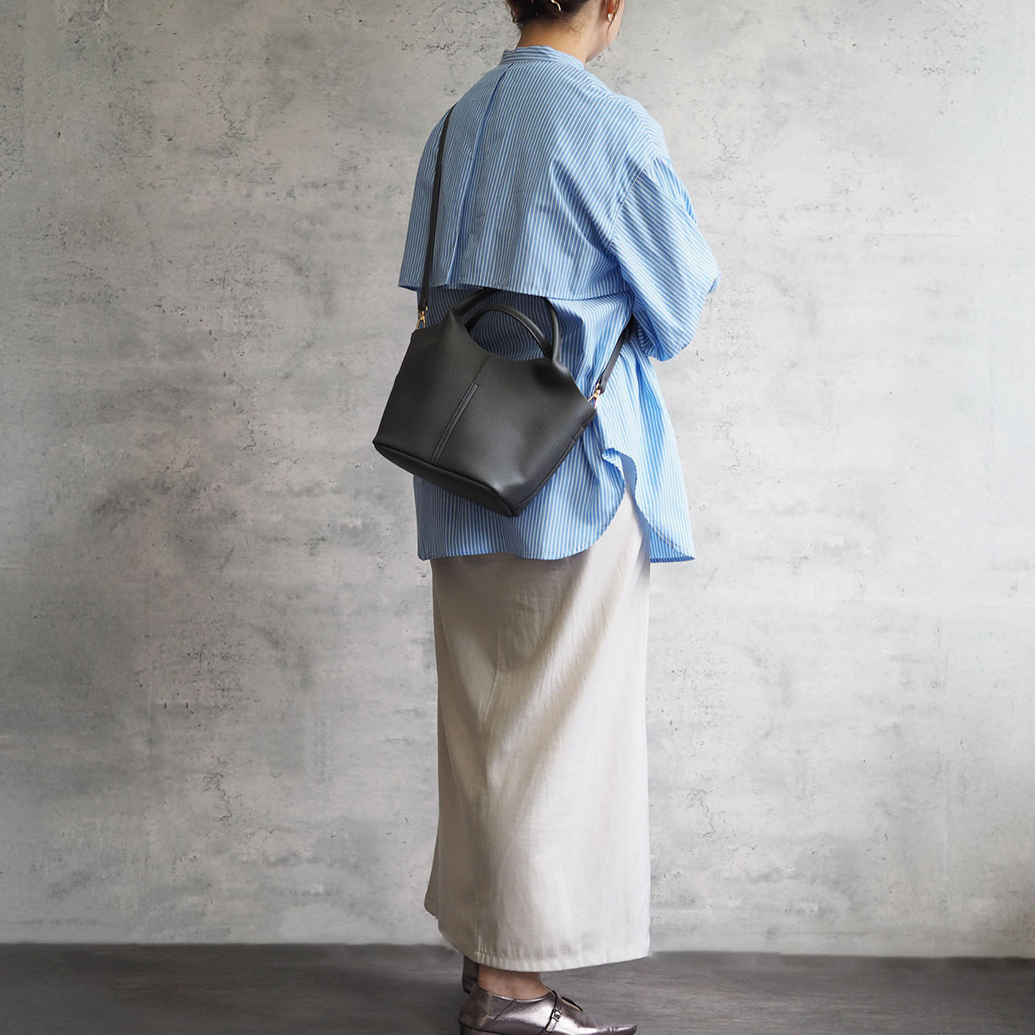 グッシオイタリー ポーチ付 ２ウェイ ミニハンドバッグ